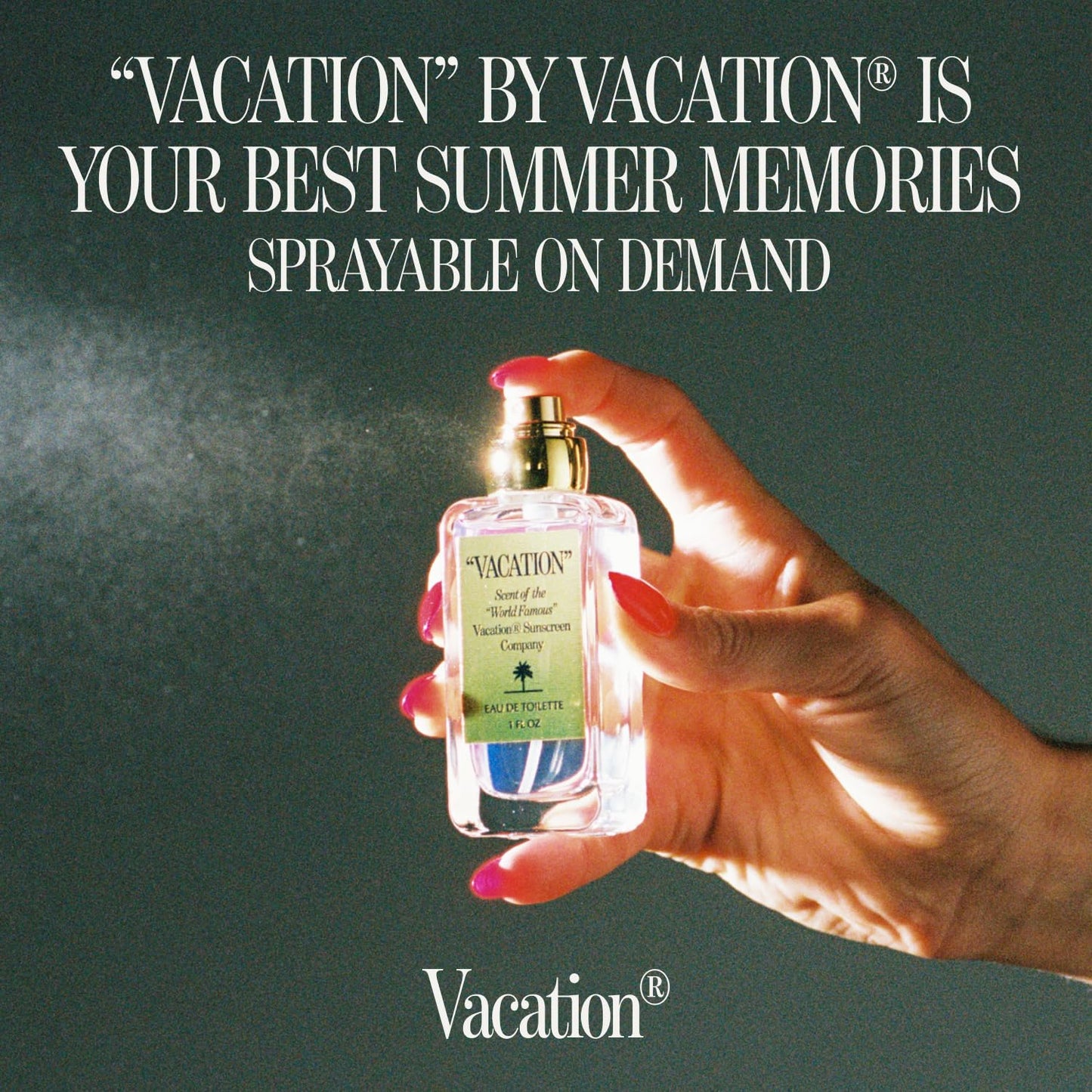 VACATION Sunscreen Eau de Toilette, Beach Coconut Perfume for Women & Men, Scent of Sunscreen & Summer, Travel Size, 1 Fl. Oz. Beauty & Personal Care VACATION