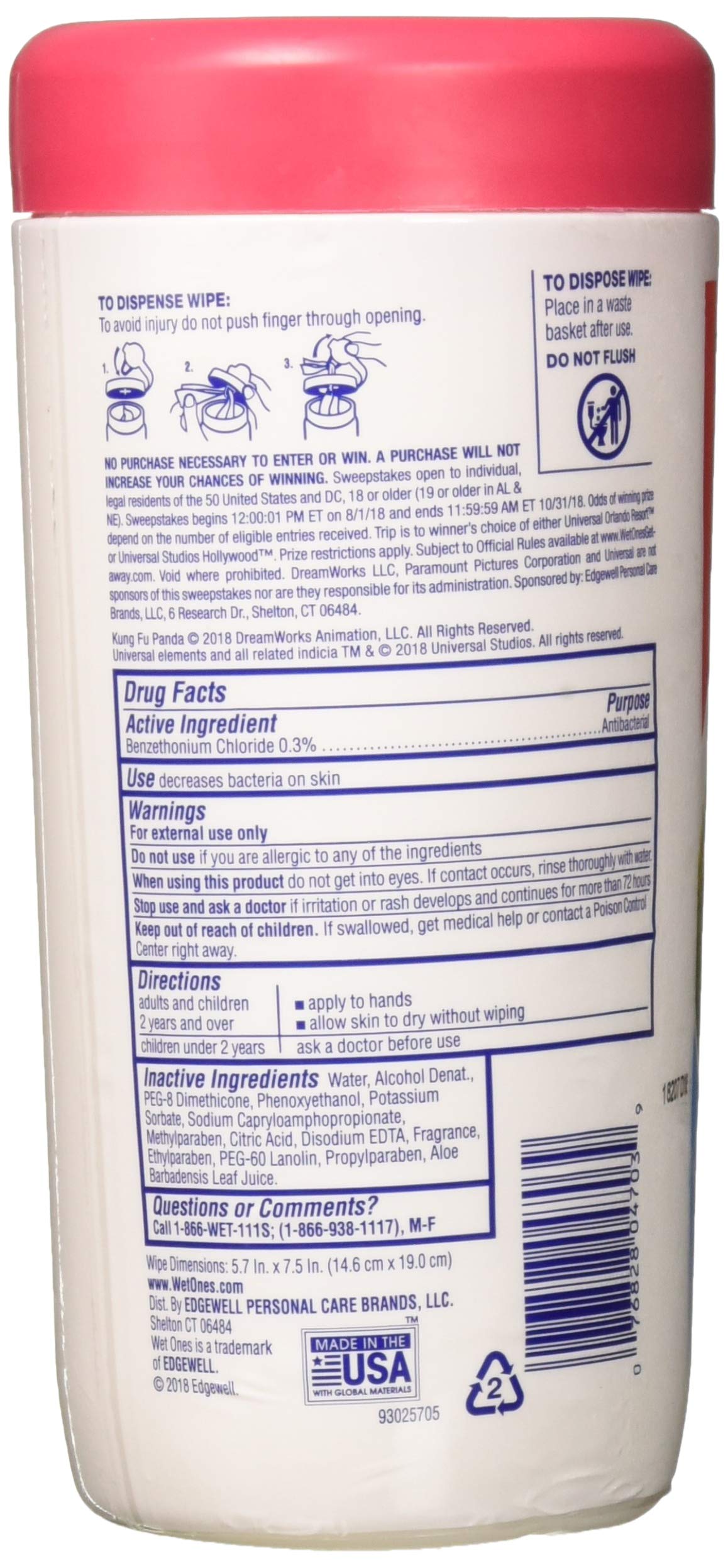 WET ONES Antibacterial Hand Wipes, Fresh Scent 40 ea (Pack of 12) Beauty & Personal Care Wet Ones