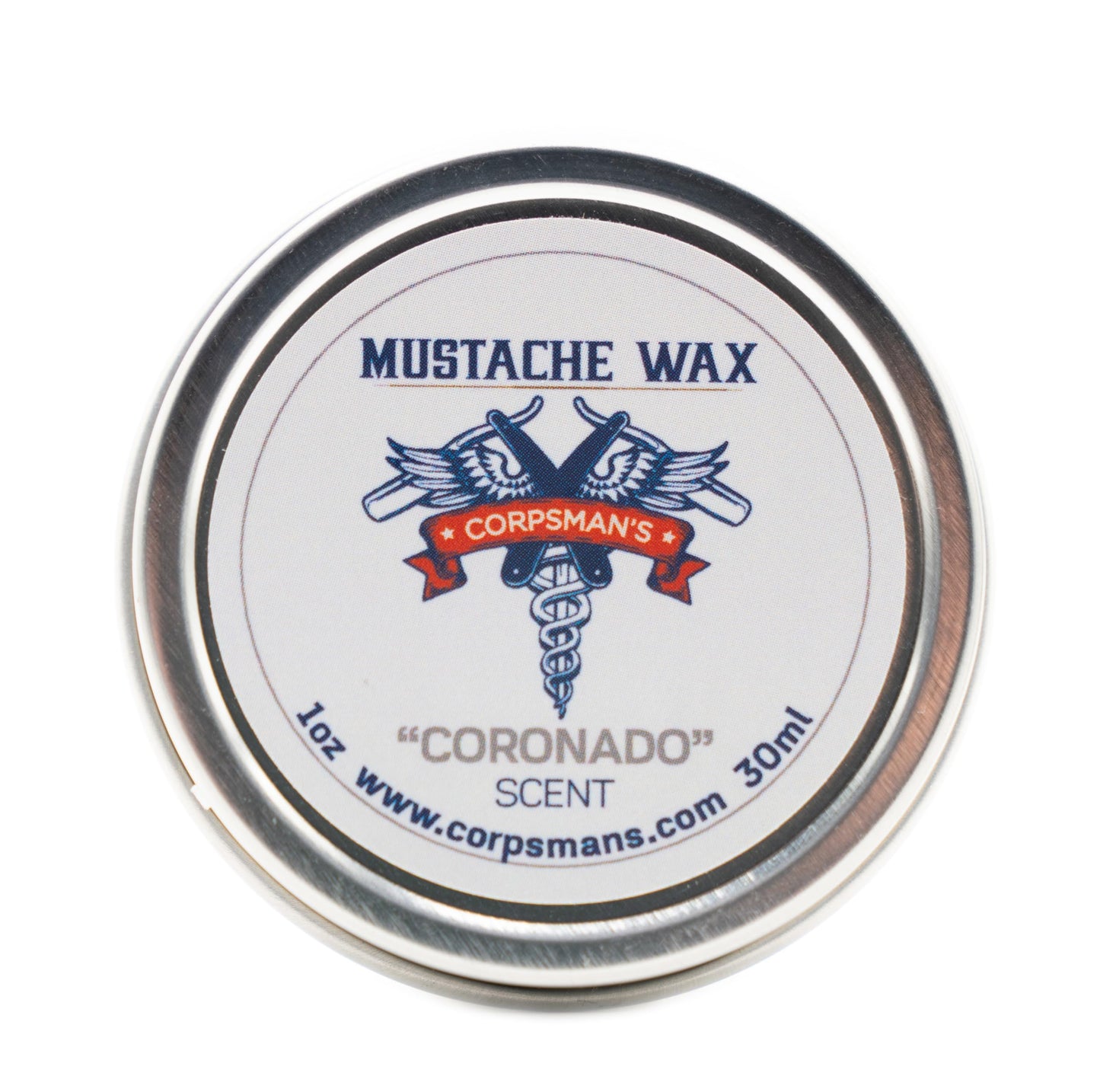 Corpsman's MUSTACHE WAX - Beeswax-based - Four Different Scents - 1 ounce (Coronado) Beauty and Personal Care Corpsman's