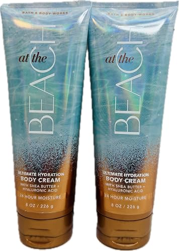 Bath & Body Works Women's At the Beach Ultimate Hydration Body Cream 8 Ounces Pack of 2 Beauty & Personal Care Bath & Body Works