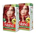 Nisha cream hair color Fashion Highlights And Rich Bright Long-Lasting Colour Flame Red Pack of 2 Beauty & Personal Care Nisha