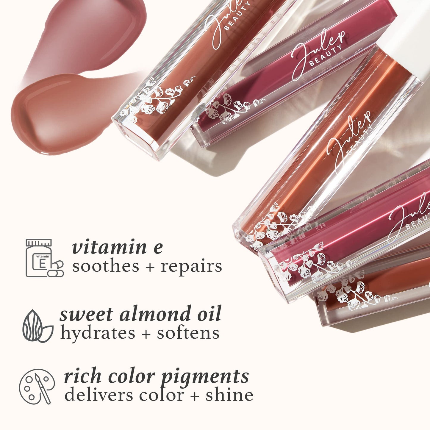 Julep So Plush Hydrating Lip Gloss - High-Shine, Non-Sticky Lip Color - Vitamin E for Soothing & Repair - Cruelty-Free, Moisturizing Gloss - All The Beauty & Personal Care Julep