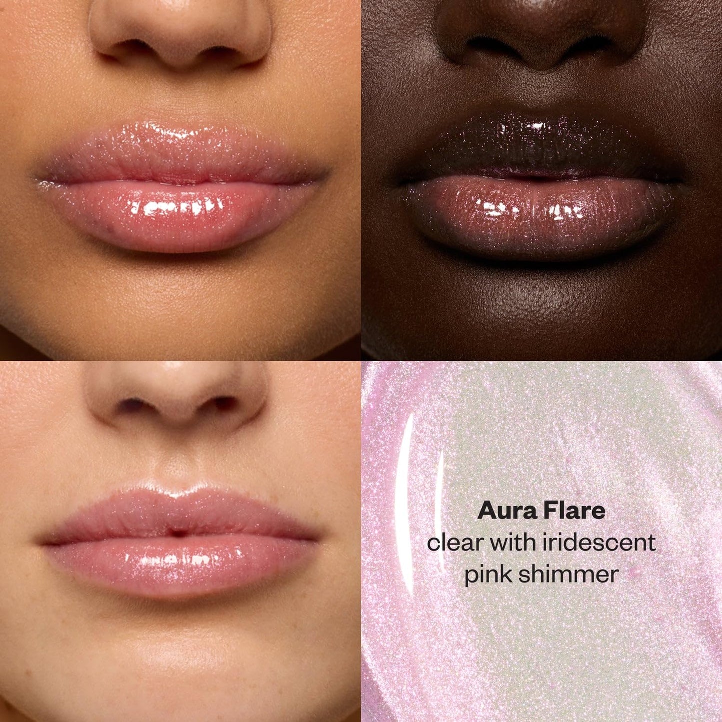 Kosas Lip Pulse Lip Plumper Gloss - Non-Sticky Hydrating Lip Gloss with Warming-Cooling Tingle, Mirror Shine Finish, Visibly Fuller Lips, Aura Flare Beauty & Personal Care Kosas
