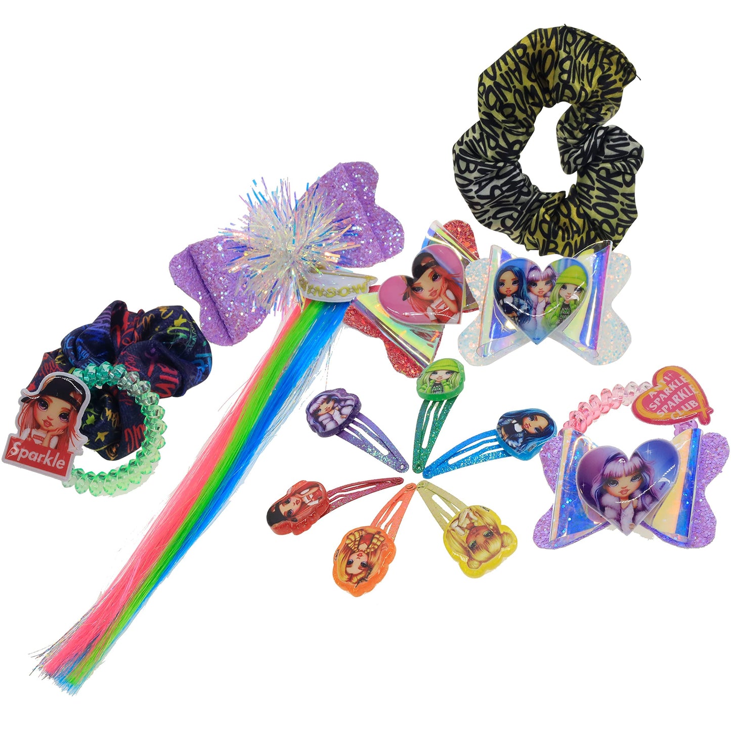Rainbow High - Townley Girl Hair Accessories Set |Gift for Kids Teens Girls| Ages 3+ (15 Pcs) Including Hair Bow, Hair Extension, Scrunchies, Hair Beauty & Personal Care Townley Girl