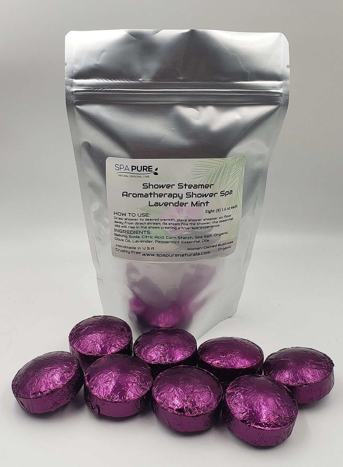 Spa Pure Lavender Mint Aromatherapy: Shower Bombs Tablets Steamers With 100% Natural/Organic Essential Oils - Transform Your Shower - Transform Your… Beauty & Personal Care Spa Girl/Spa Pure