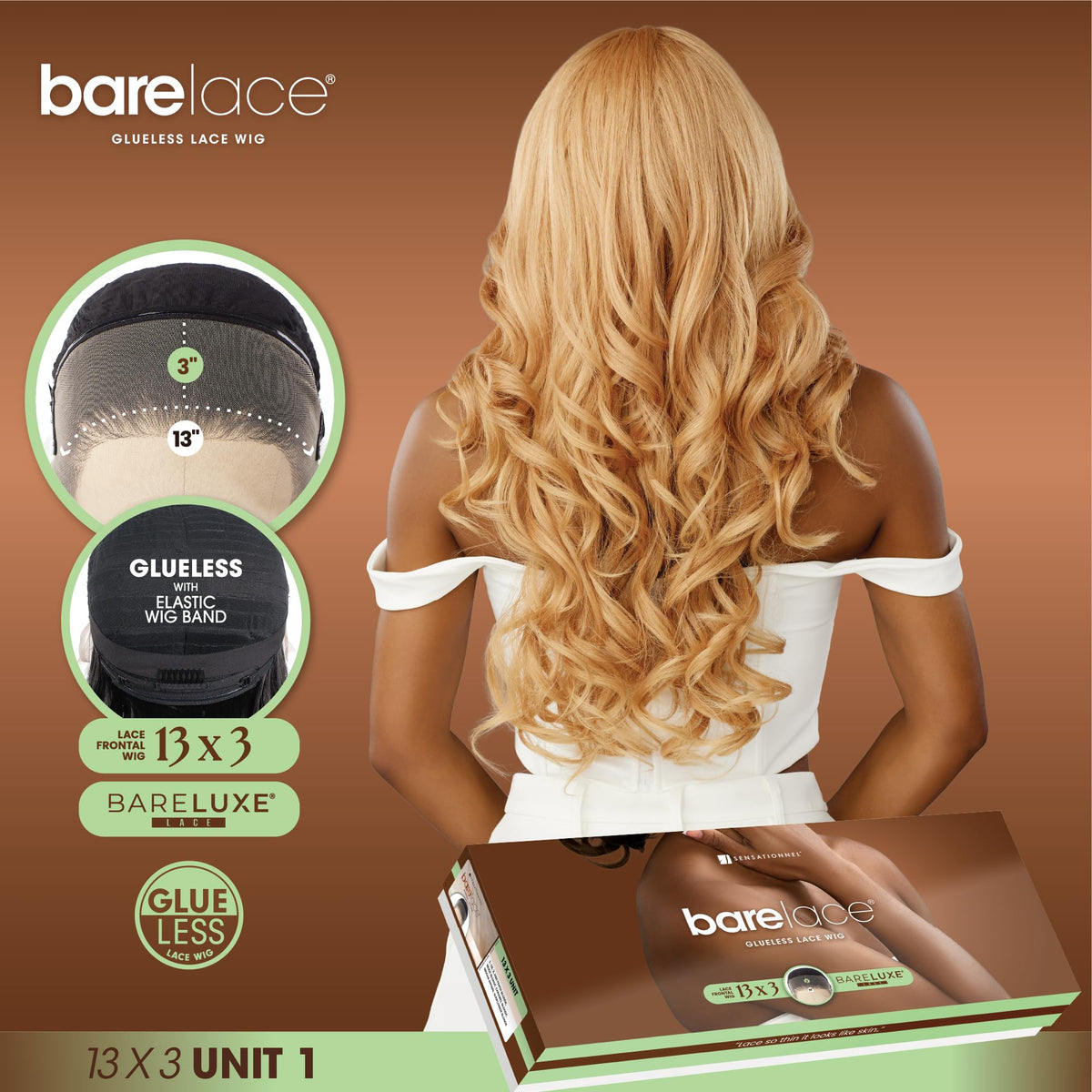 Sensationnel Bare Lace 13x3 Lacewig - Unit 1