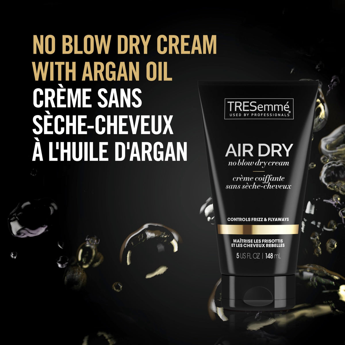 TRESemmé Air Dry Smoothing Cream for Frizzy, Unruly Hair - Hydrating Styling Cream 5 oz Beauty & Personal Care TRESemmé