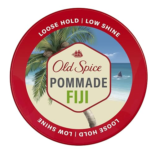 Old Spice Mens Hair Pomade, Fiji Pomade for Men, Loose Hold, Low Shine, Hair Styling, 2.22 oz Beauty & Personal Care Old Spice
