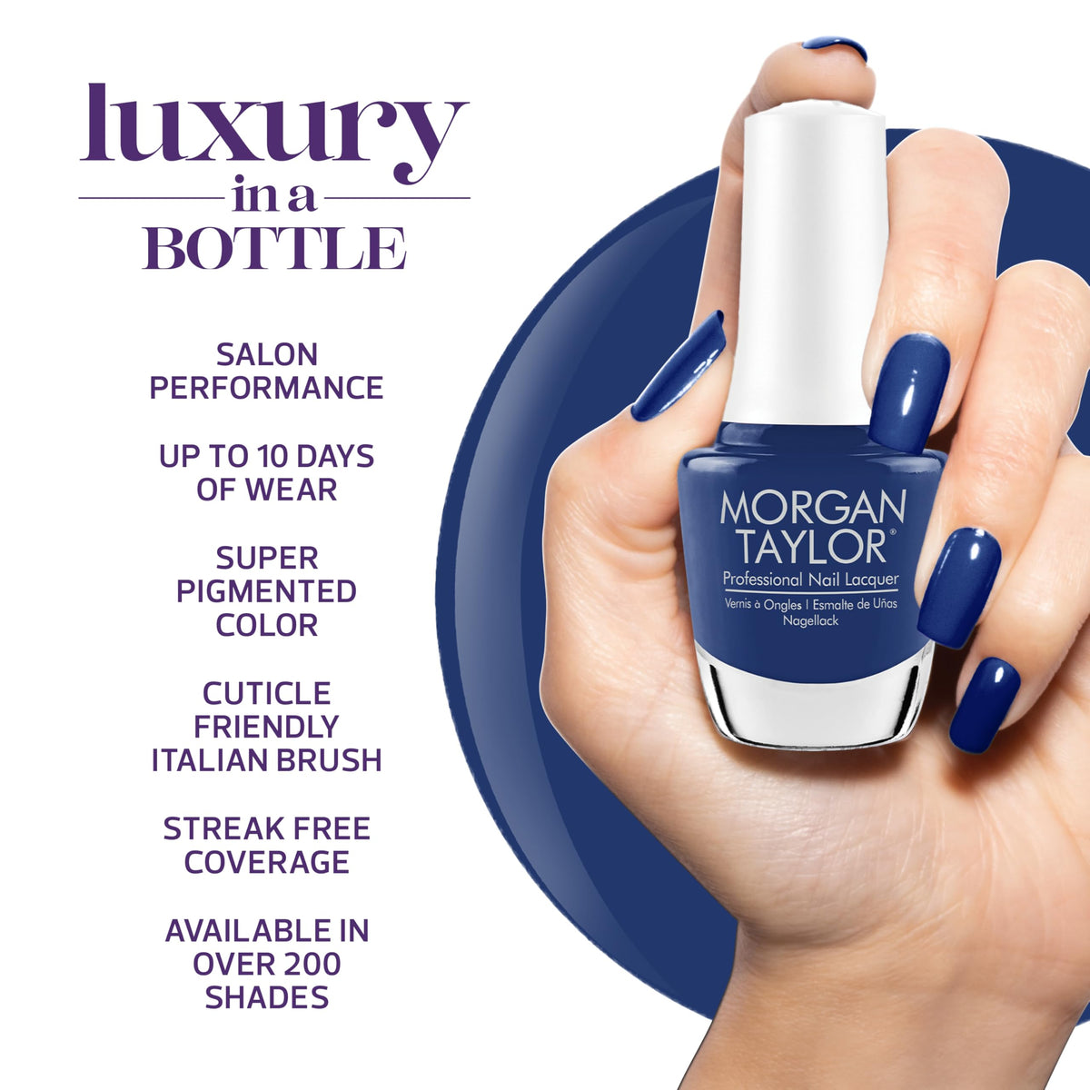 Morgan Taylor Let's Roll Collection Lacquer Nail Polish - Hold Me Tighter, 15mL
