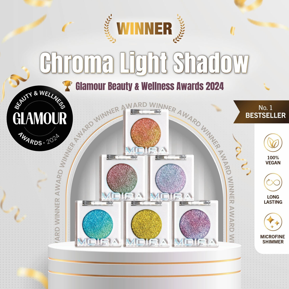 Chroma Light Shadow (001, Fairy Dust) Beauty & Personal Care Moira