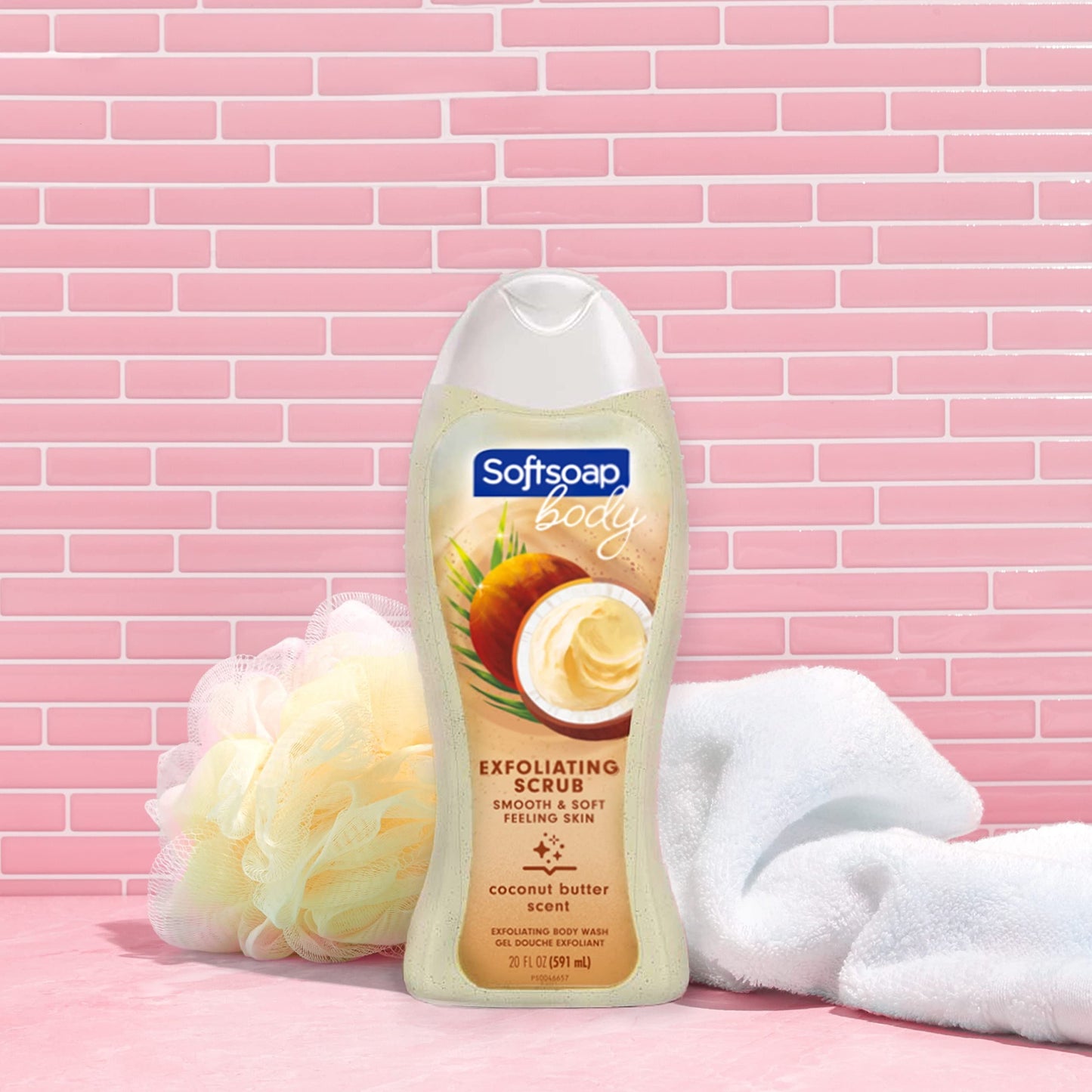 Softsoap Body Wash Exfoliating Scrub, Coconut Butter Scent, 20 oz Bottle Beauty & Personal Care Softsoap