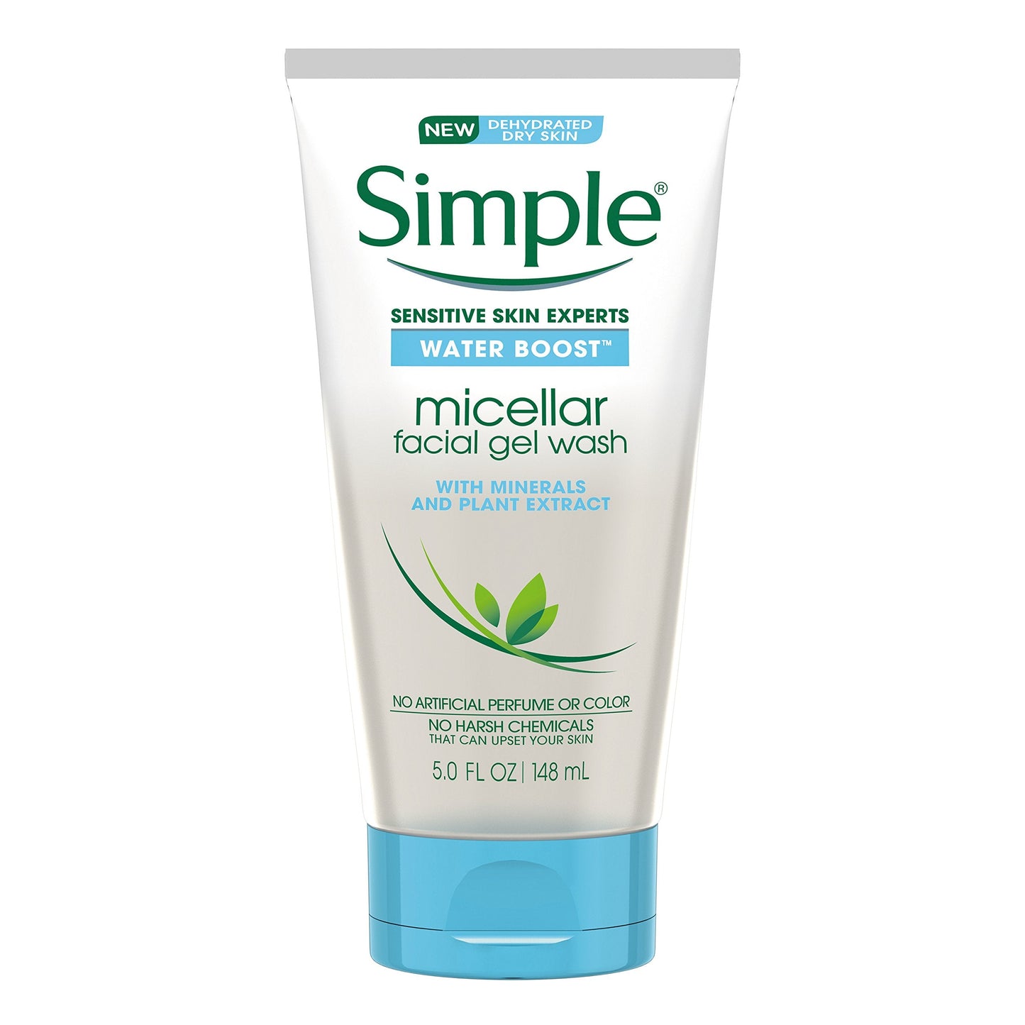 Simple Water Boost Micellar Facial Gel Wash for Sensitive Skin, 5 Ounce (Pack of 3) Beauty & Personal Care Simple