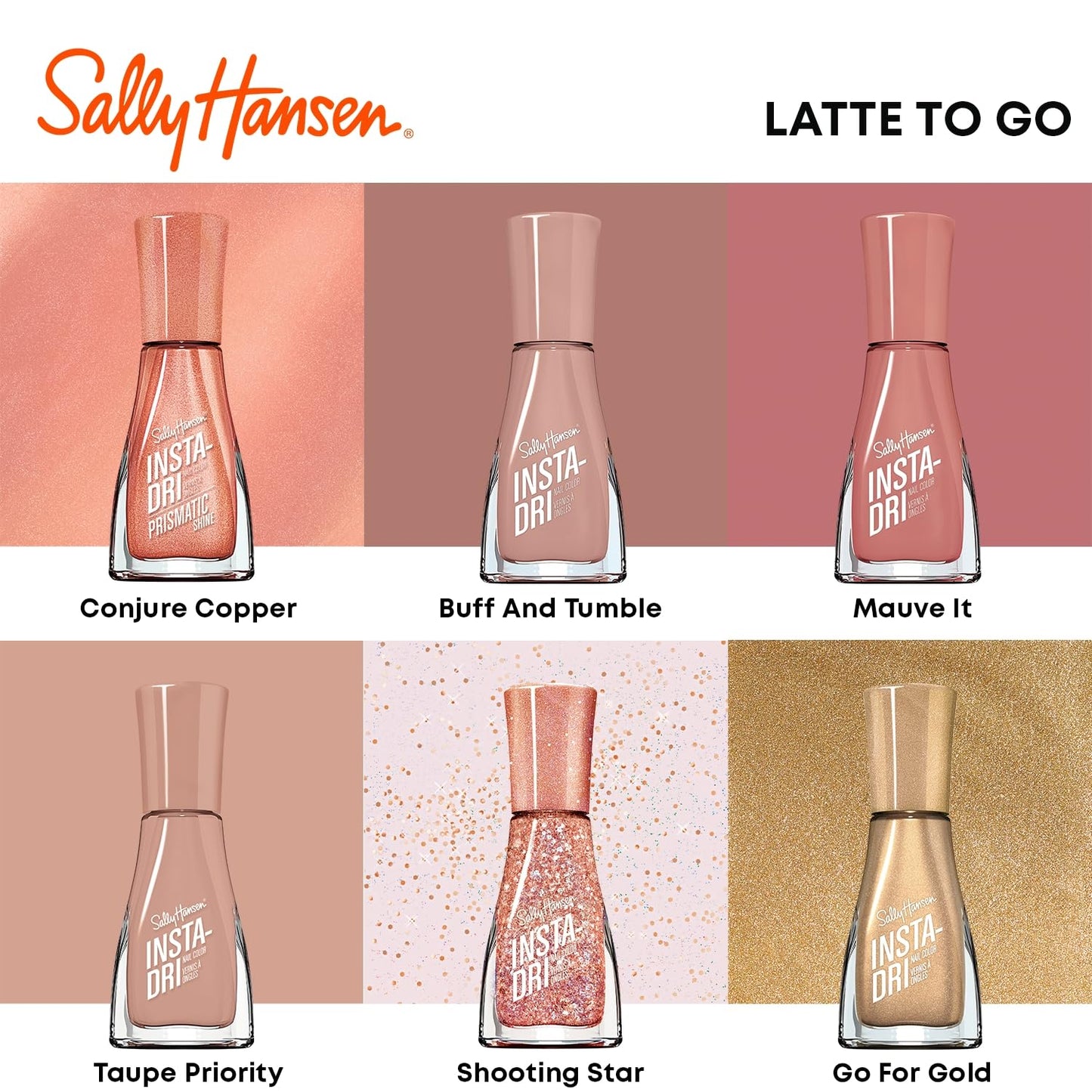 Sally Hansen Insta-Dri®, Mauve It, Quick Dry, Long Lasting, Streak-Free Shine, Nude Nail Polish Beauty & Personal Care Sally Hansen