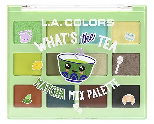 L.A. COLORS Let's Talk Tea Eyeshadow, Matcha Mix CES435 Beauty & Personal Care L.A. COLORS