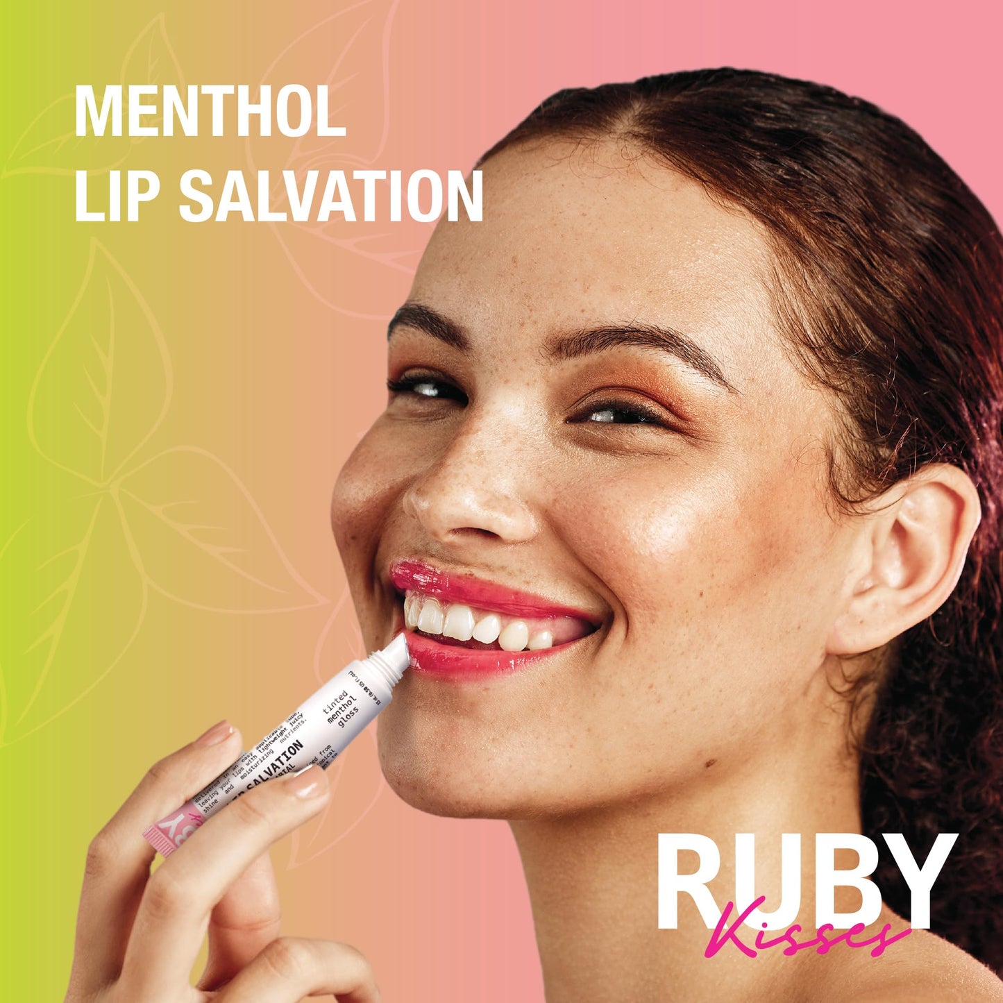 Ruby Kisses Salvation Lip Gloss, Lightweight, Juicy Shine, Menthol Infused Conditioning Lip Treatment, Heals, Cools & Calms, Deep Hydration Lip Care Beauty & Personal Care Ruby Kisses