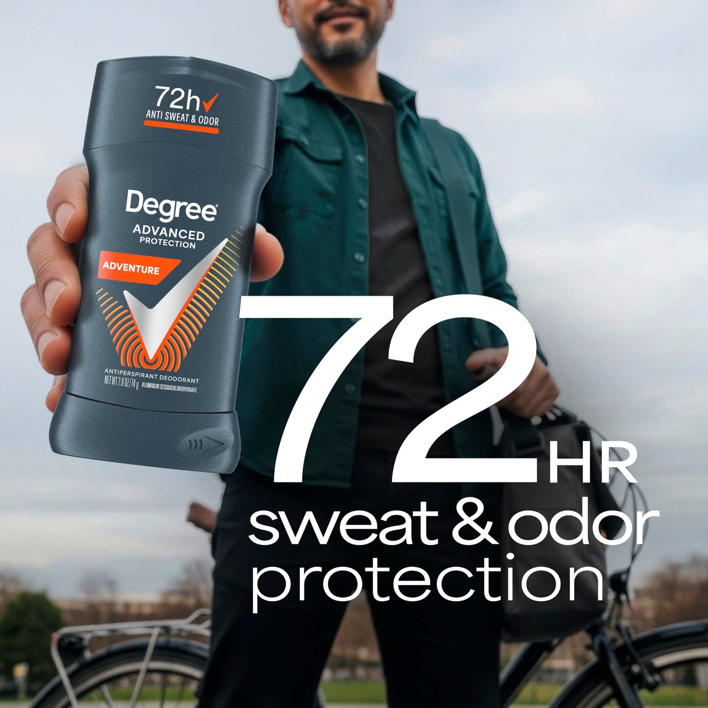 Degree Men Antiperspirant Deodorant Adventure 72-Hour Sweat and Odor Protection Antiperspirant For Men With Body Heat Activated Technology 2.6 oz Beauty and Personal Care Degree