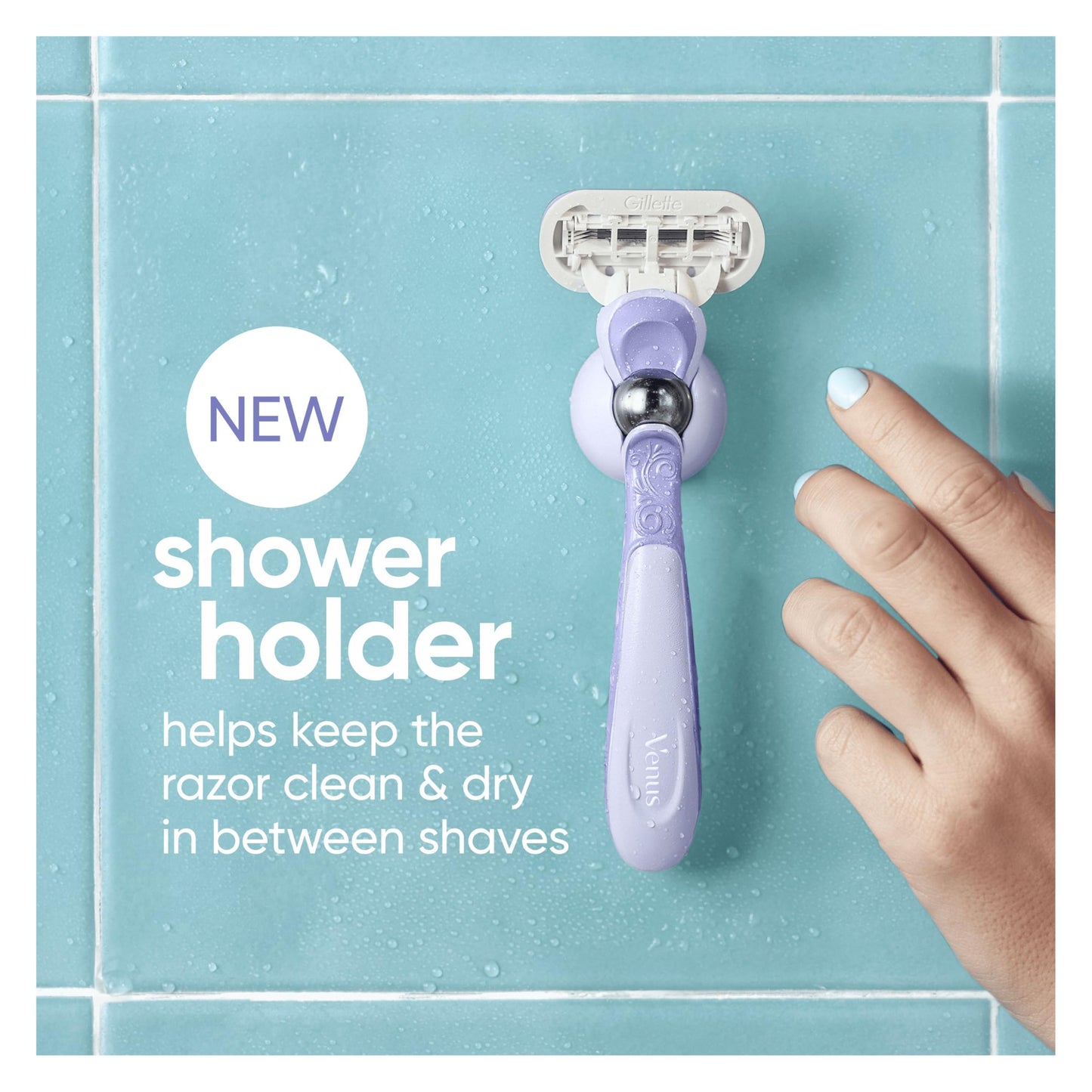 Gillette Venus Deluxe Smooth Swirl Women's Razor + 3 Razor Blade Refills, with Flexiball Technology, Lubrastrip with A Touch of Vitamin E Beauty and Personal Care Gillette Venus