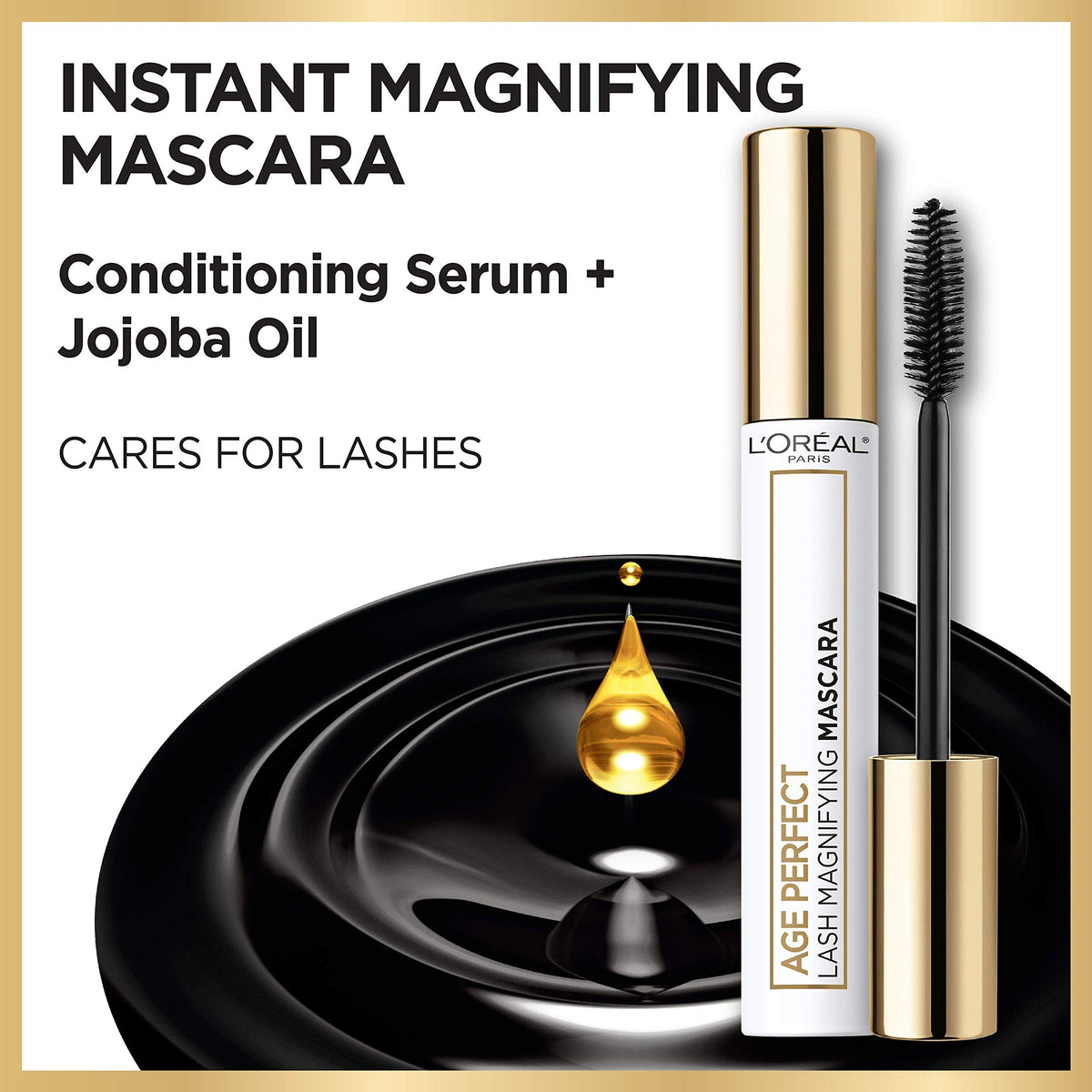 L’Oréal Paris Age Perfect Lash Magnifying Mascara, Black, 0.28 Ounces