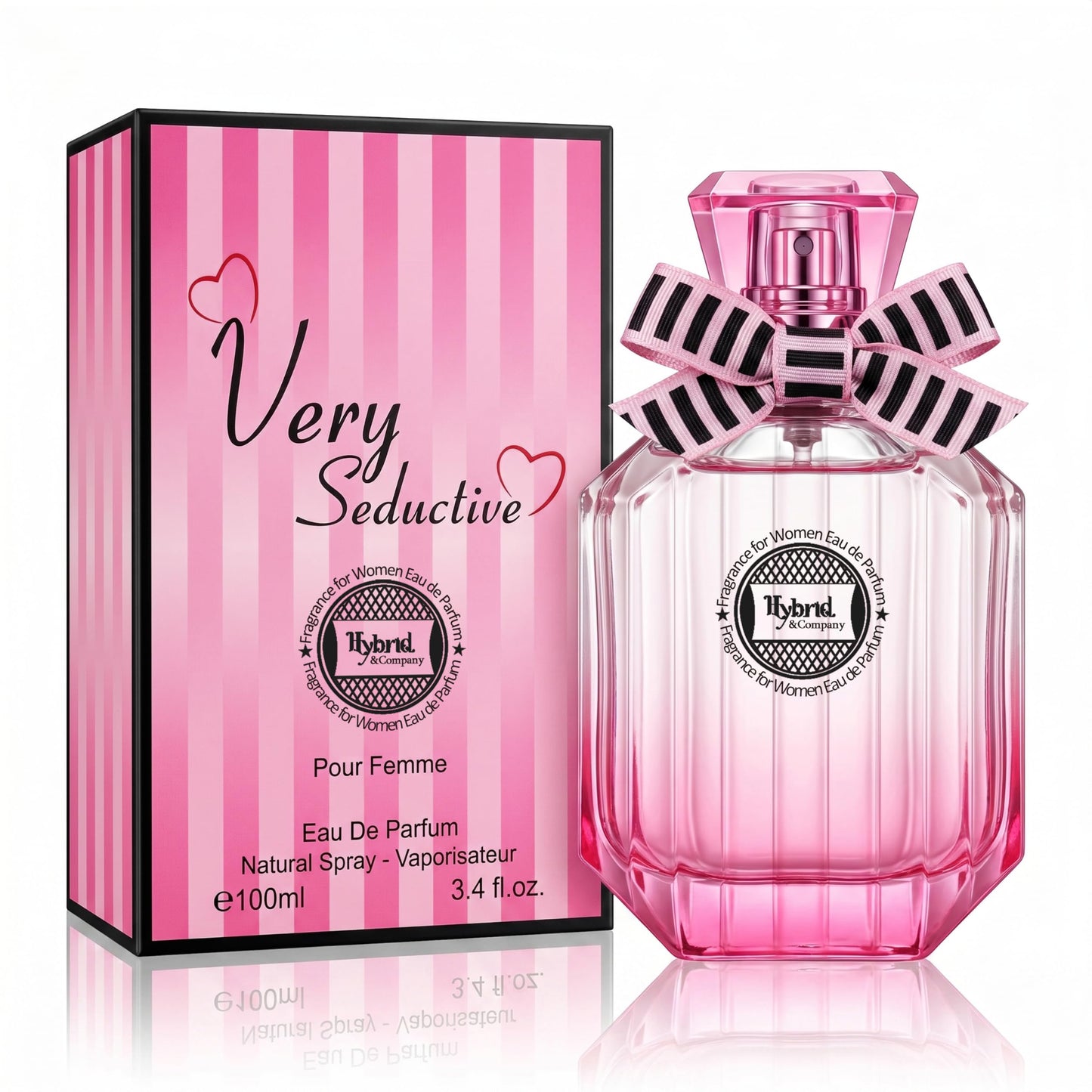 Hybrid & Company Very Seductive for Women Eau De Parfum Natural Spray Sensual Scent, 3.4 Fl Oz Beauty & Personal Care Hybrid & Company