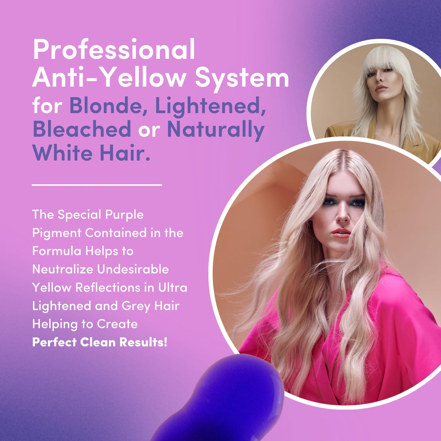 Lisap Hair Spray, Light Scale Hair Care Anti Yellow Spray & Heat Protectant Purple Toner for Blondes, Toning Blonde, White, Silver Hair & Highlights Beauty & Personal Care Lisap
