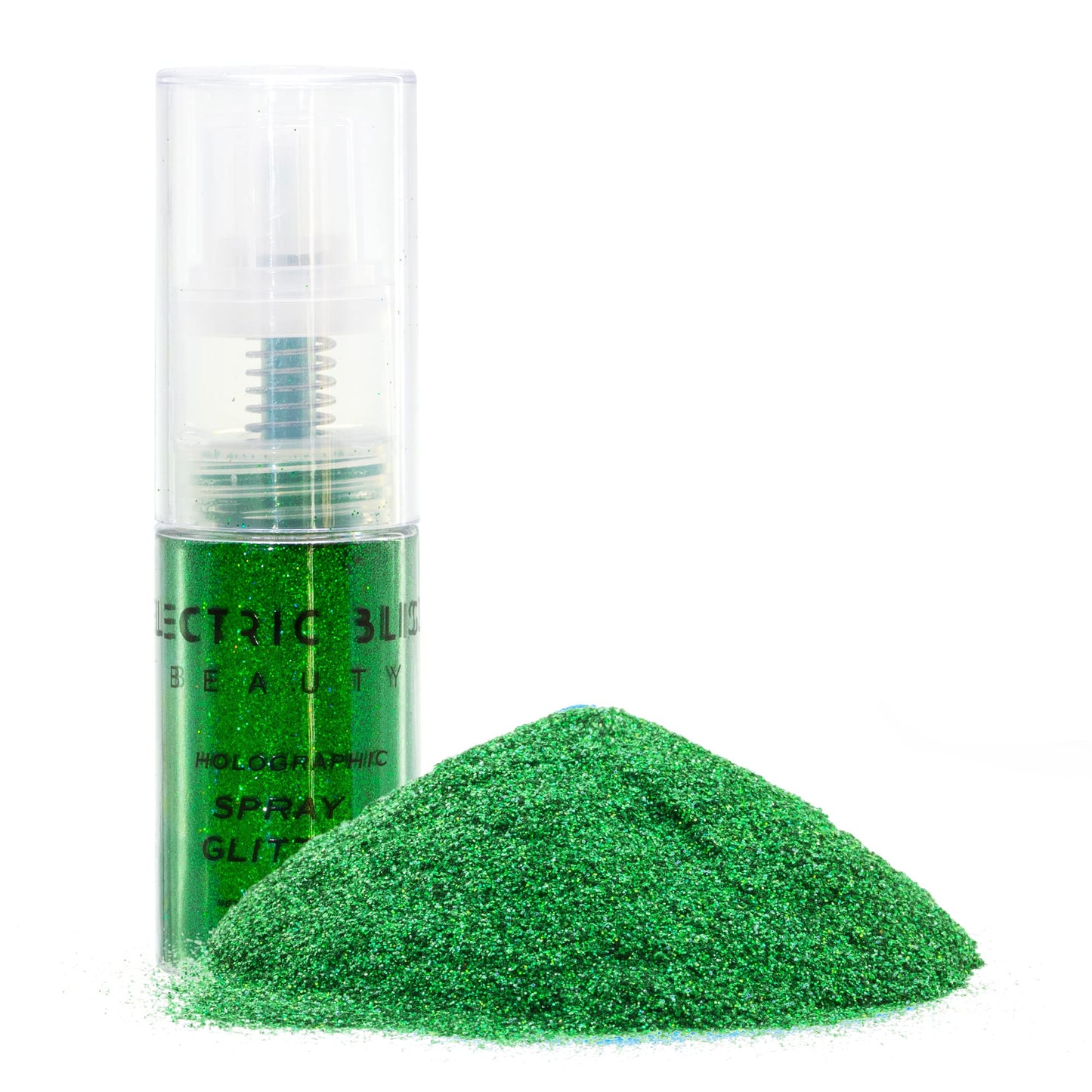 Green Holographic Glitter - 30g Loose Spray for Face, Hair, Eye and Body - Rave and Festival Accessories, Cosmetic Makeup for Women Beauty & Personal Care Electric Bliss Beauty