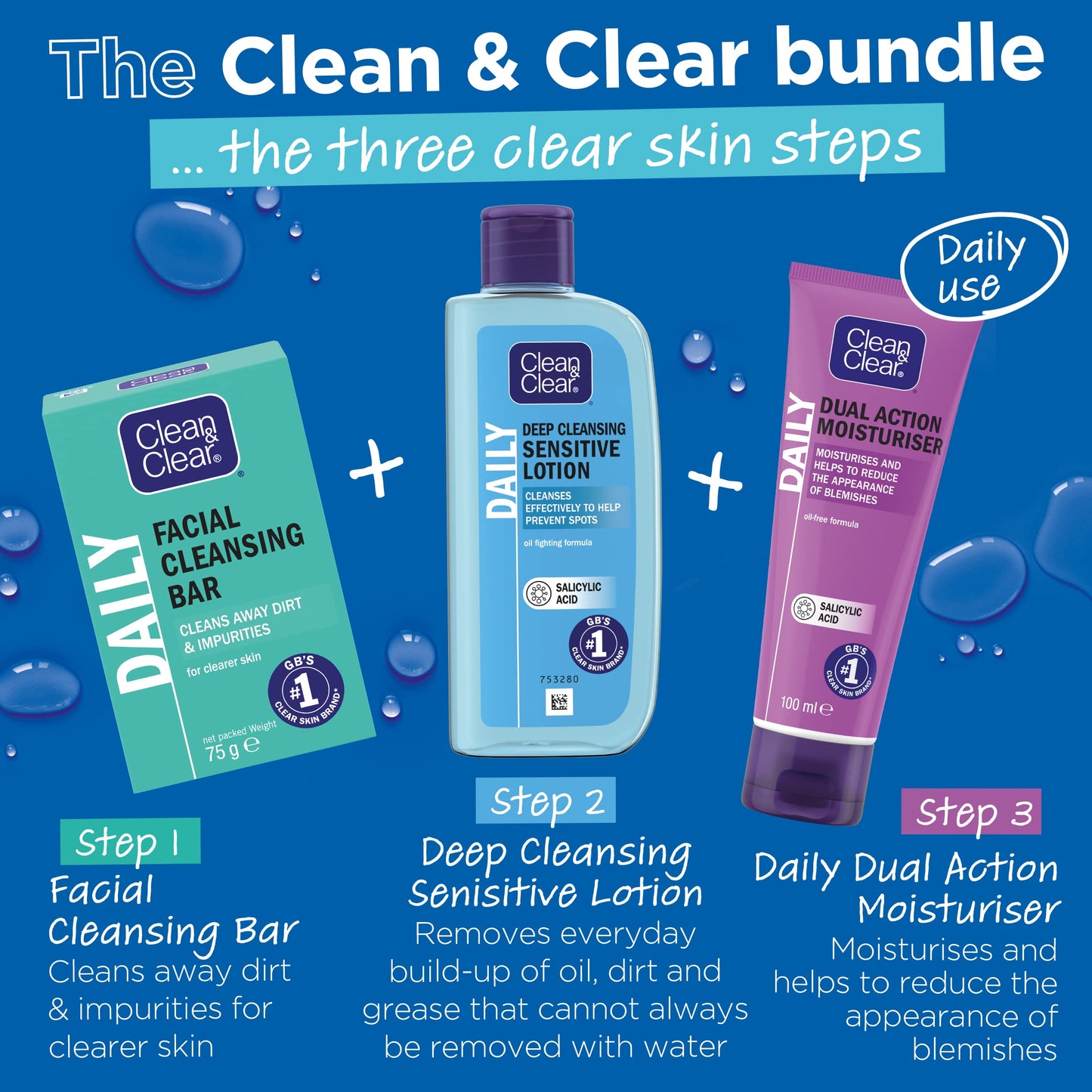 Clean and Clear Dual Action Moisturiser - 100 ml Beauty & Personal Care Clean & Clear