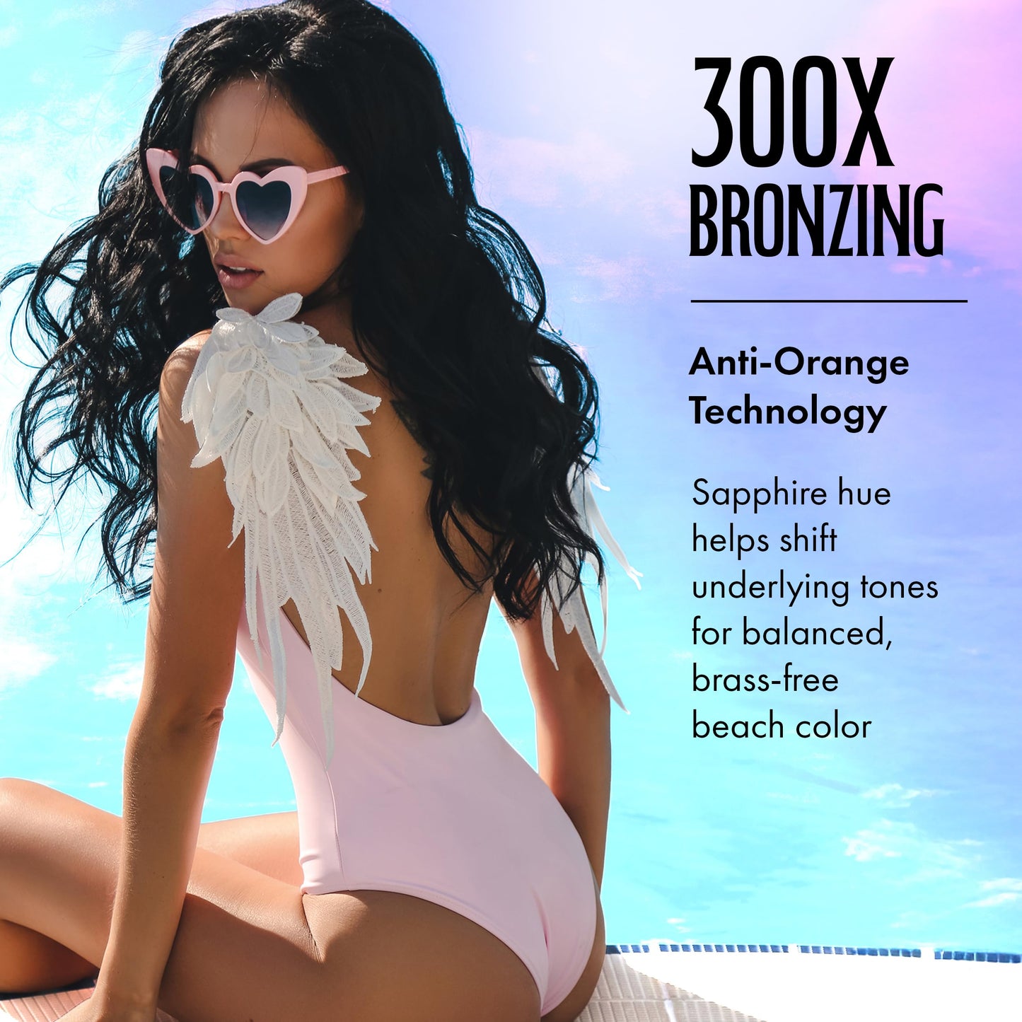 Tan Inc Sea It To Believe It Tanning Lotion, 300X Sapphire Hue Anti-Orange Shimmer with Vitamin C, Sea Minerals & Carrot Oil, 13.5 Fl Oz Beauty & Personal Care Brown Sugar