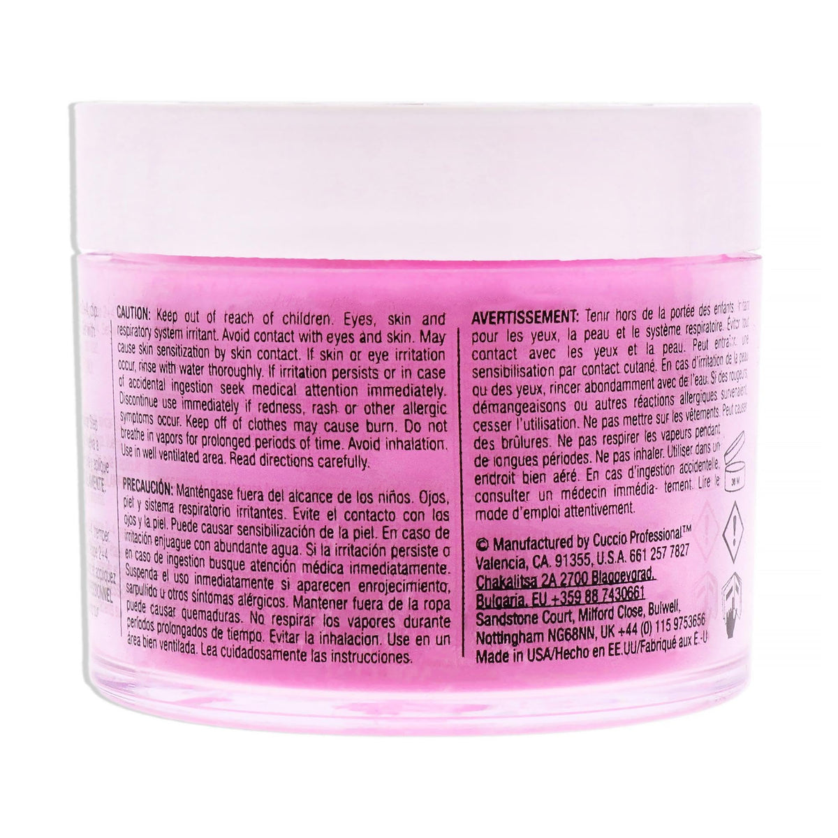 Cuccio Colour Powder Nail Polish - Lacquer For Manicure And Pedicure - Durable Finish With A Flawless Rich Color - Easy To Apply - Neon Pink - 1.6 Oz Beauty & Personal Care Cuccio