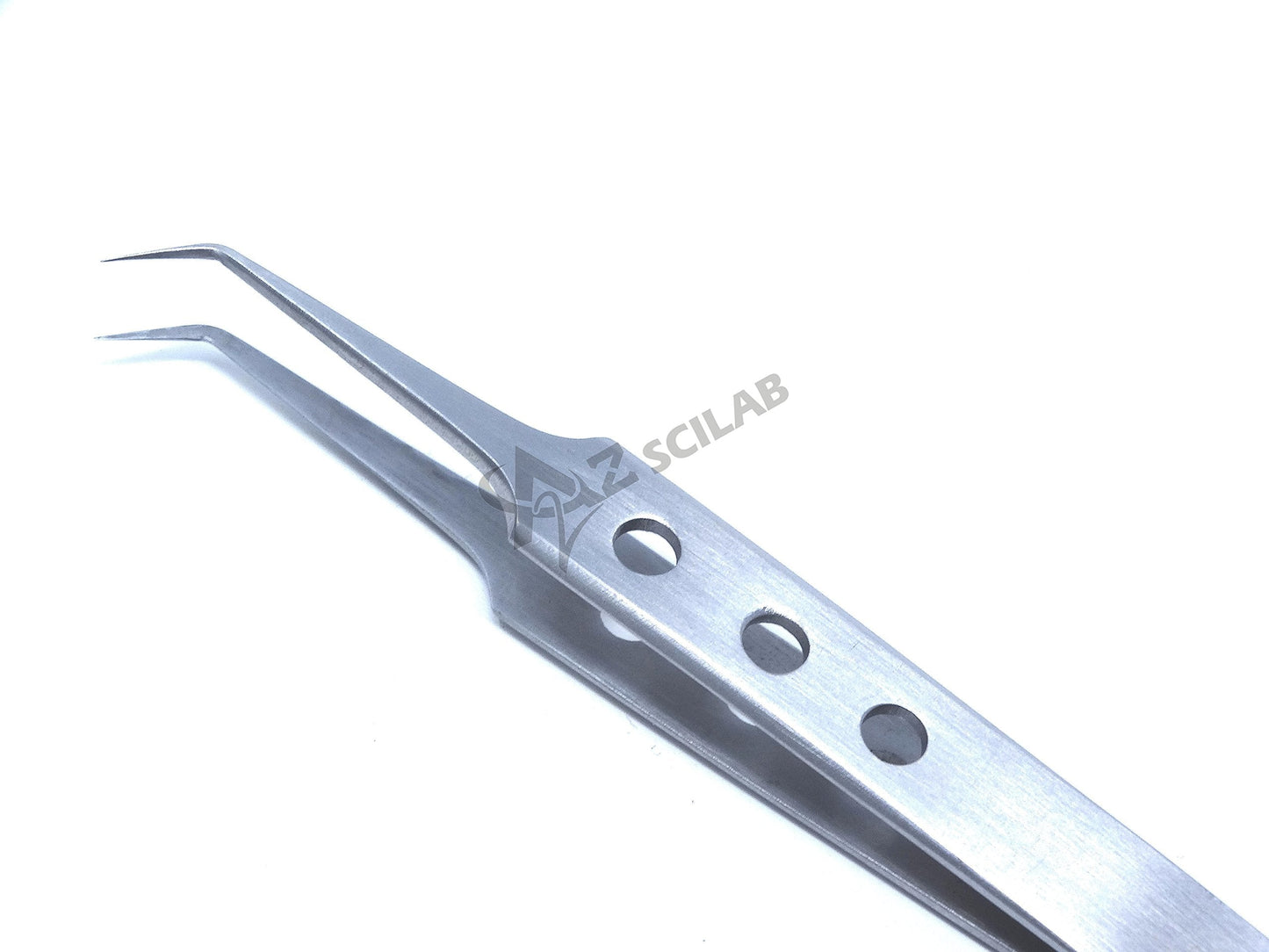 Eyelash Eyebrow Lashes Extensions Volume 3D+ 5D 6D Stainless Steel Tweezers (45 Degree Semi Angled) Beauty and Personal Care A2Z SCILAB