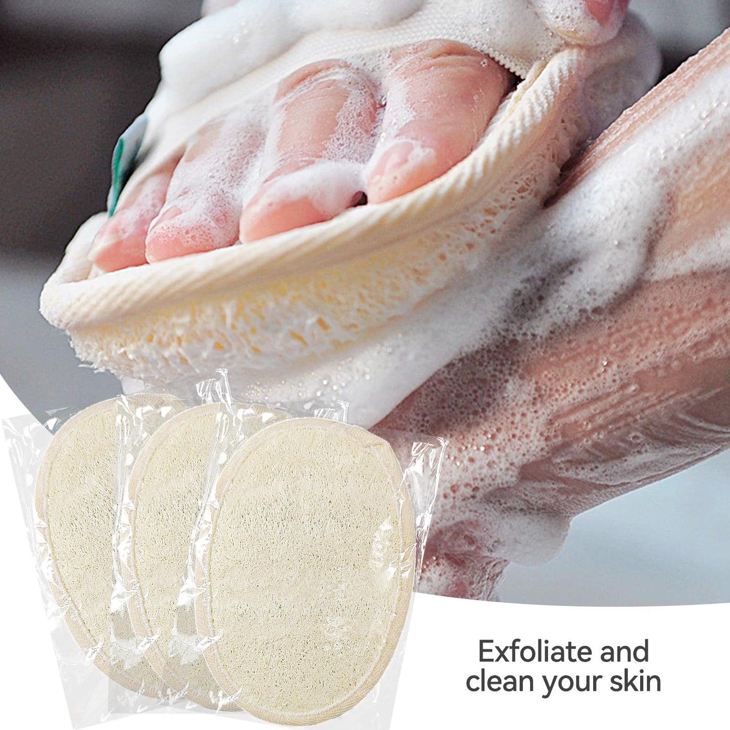 Ttarxug Loofah Individually Wrapped,Luffa,Natural Loofahs,Bath Loofah,Shower Loofah,Body Loofah,Loofah Exfoliating Body Scrubber Pads,Travel Loofah Beauty and Personal Care Ttarxug