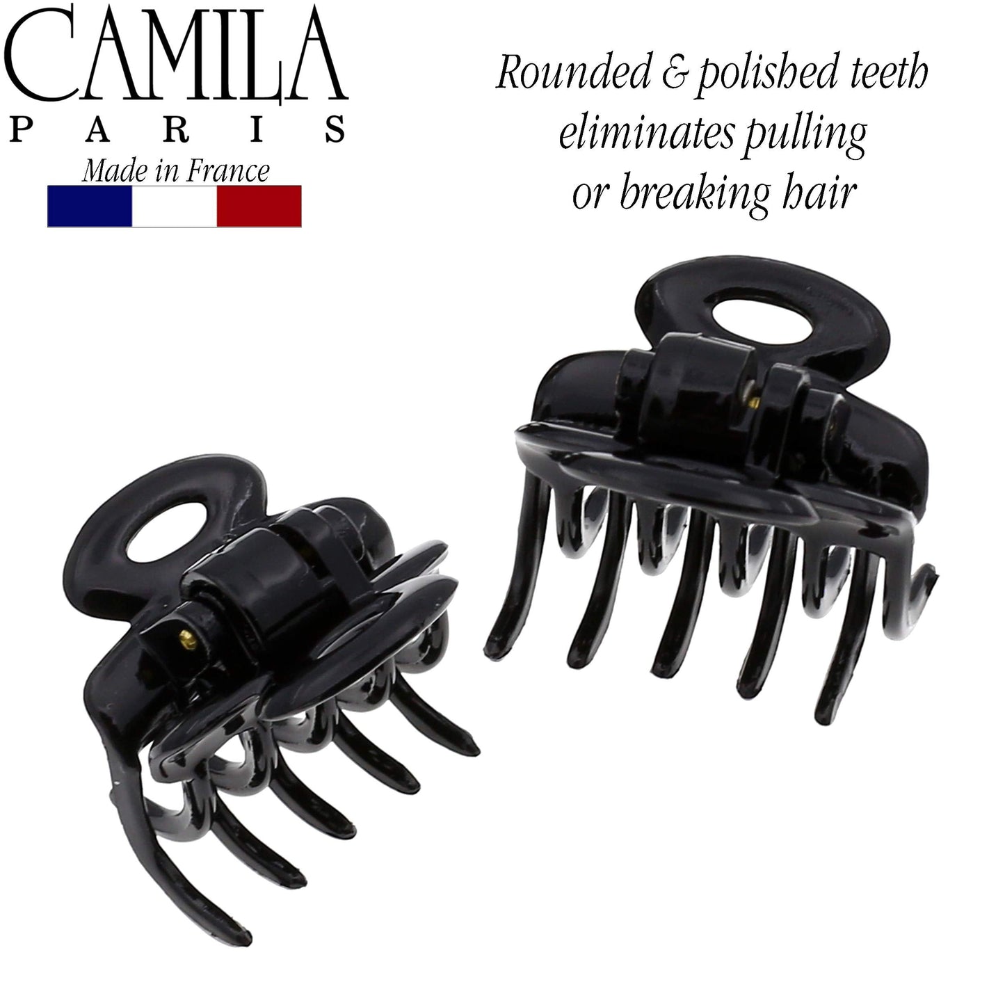 Camila Paris CP2/2 French Hair Clip for Women, Set of 2 Small 1 inch Girls Hair Claw Clips Jaw Fashion Durable and Styling Hair Accessories for Women Beauty & Personal Care Camila