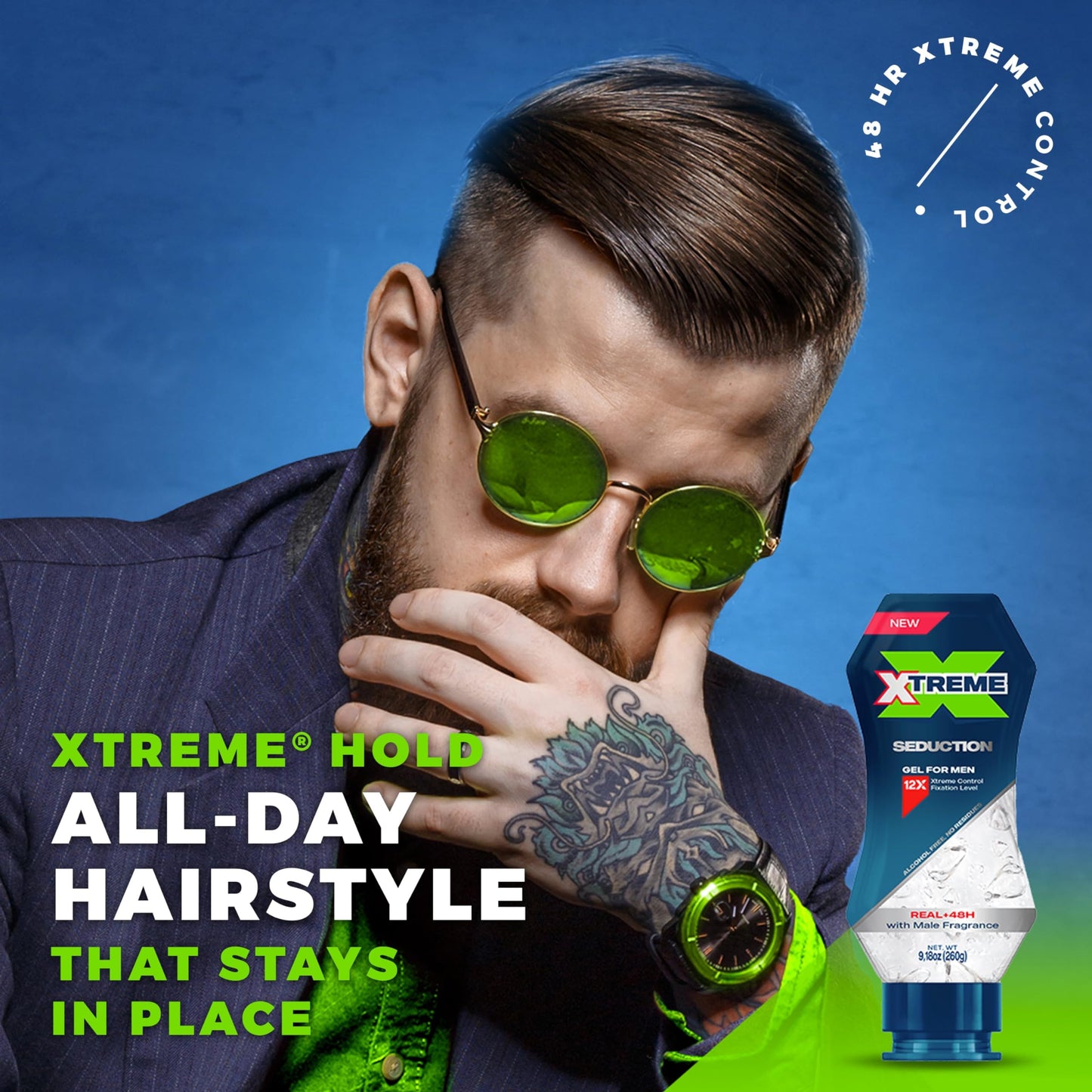 Xtreme Gel Seduction Styling Hair Gel For Men, 9.17 Oz, Pack of 3 Beauty & Personal Care Xtreme