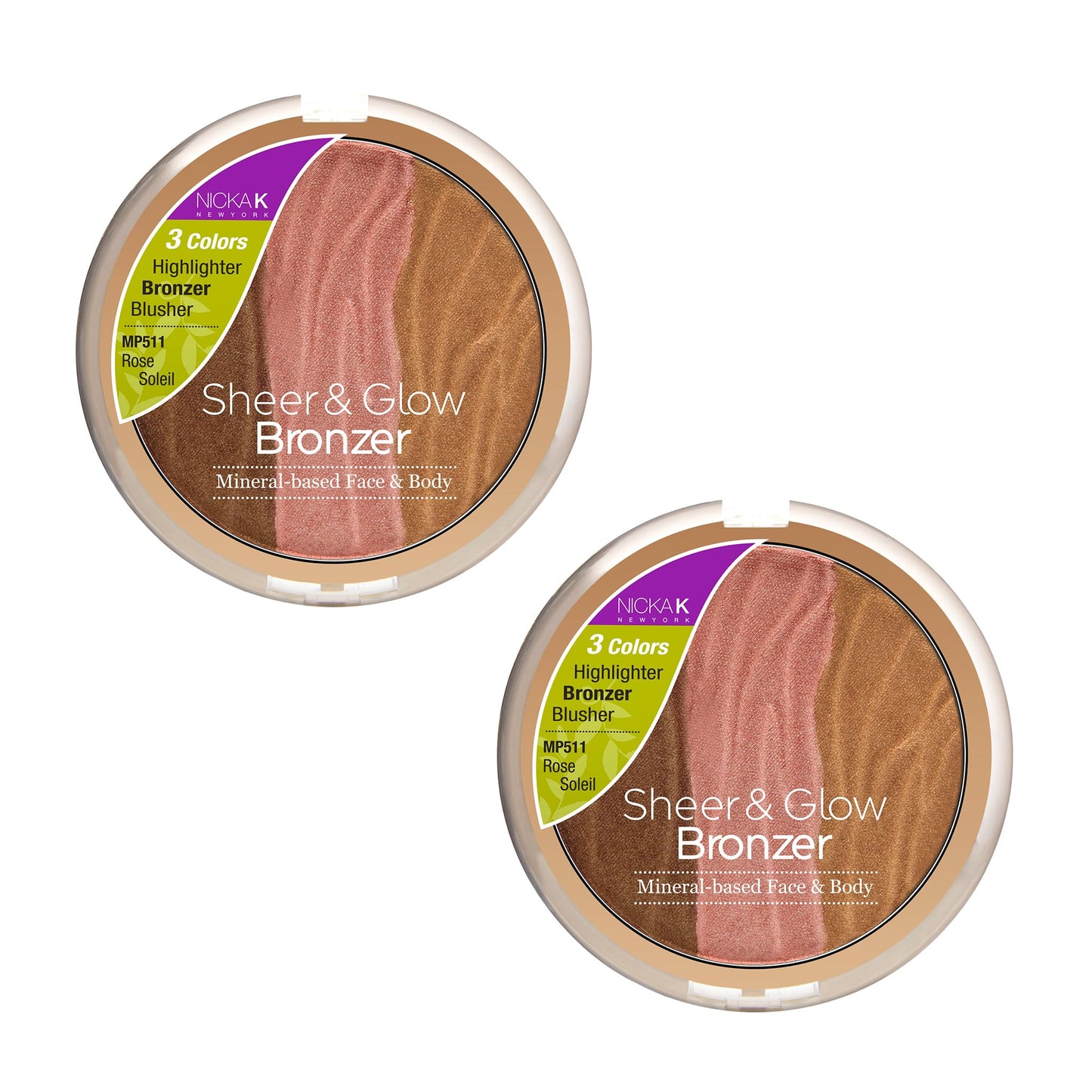 NICKA K Mineral Based Sheer & Glow Bronzer - Rose Soleil Beauty & Personal Care NICKA K NEW YORK
