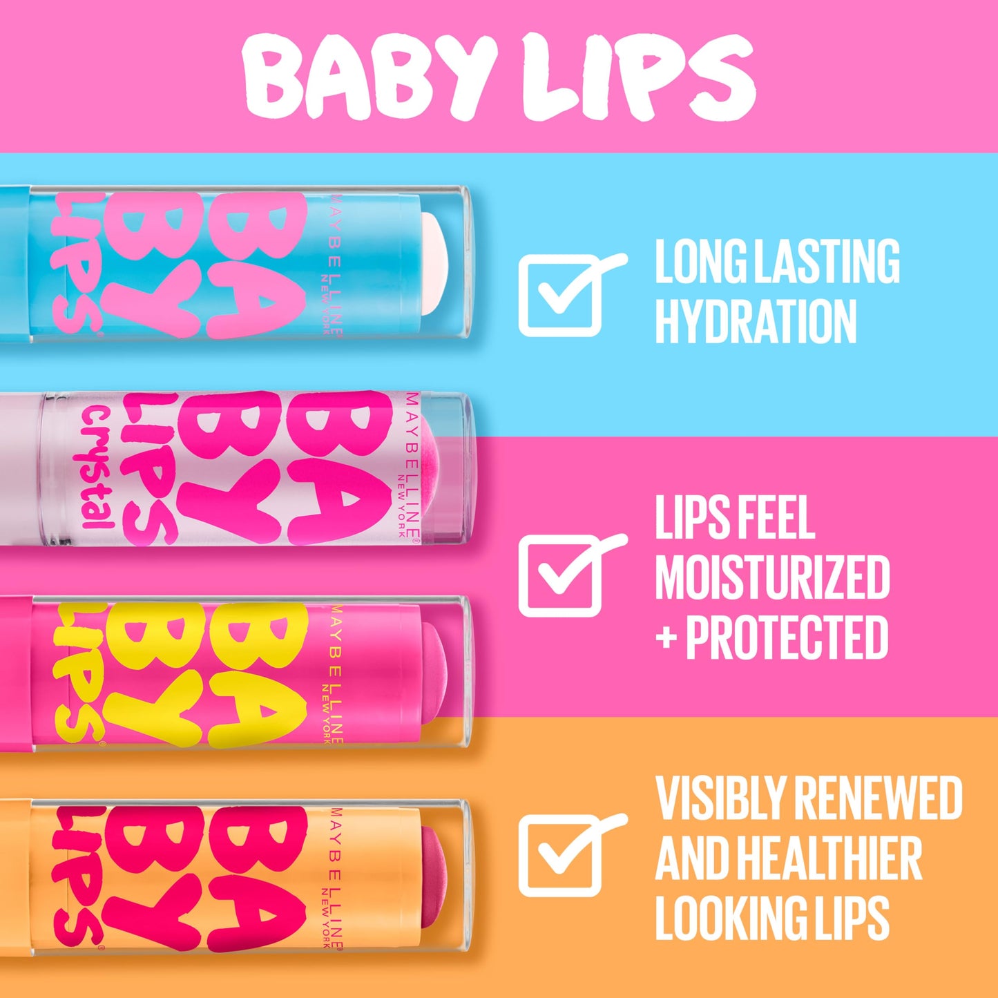 Myb Baby Lips Balm Pink P Size .15 O Maybelline Baby Lips Balm Pink Punch .15 Oz Beauty & Personal Care MAYBELLINE