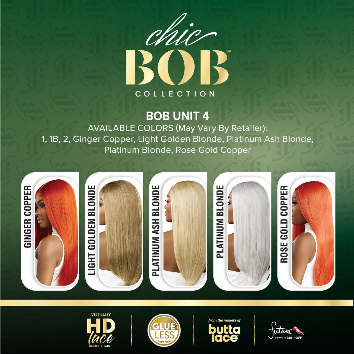 Sensationnel Chicbob Lace Frontwig-Bob Unit 4, 1 JETBLACK