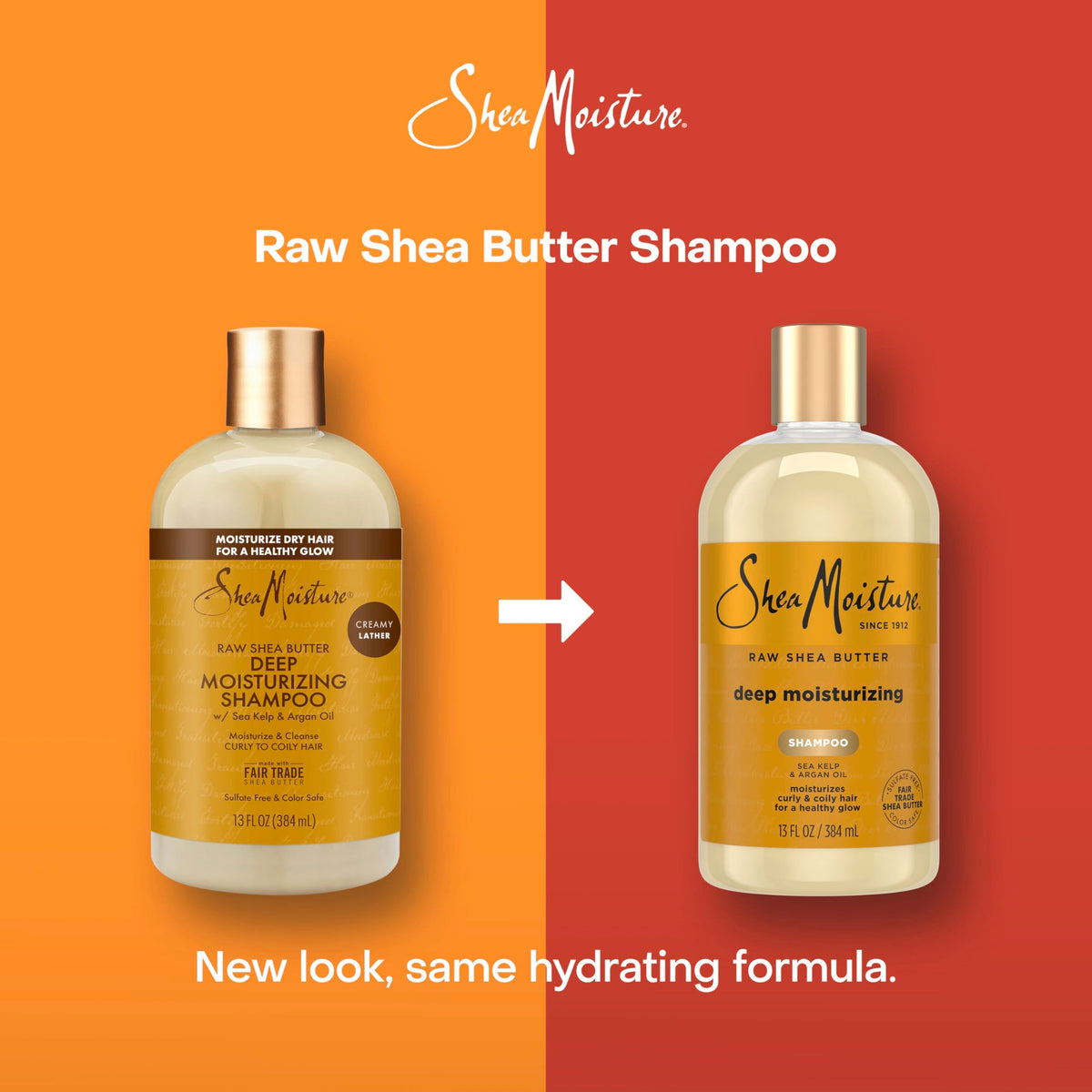 SheaMoisture Raw Shea Butter Deep Moisturizing Shampoo Raw Shea Butter for Dry, Damaged or Transitioning Hair with Argan Oil For a Healthy Glow 13 oz Beauty & Personal Care SheaMoisture