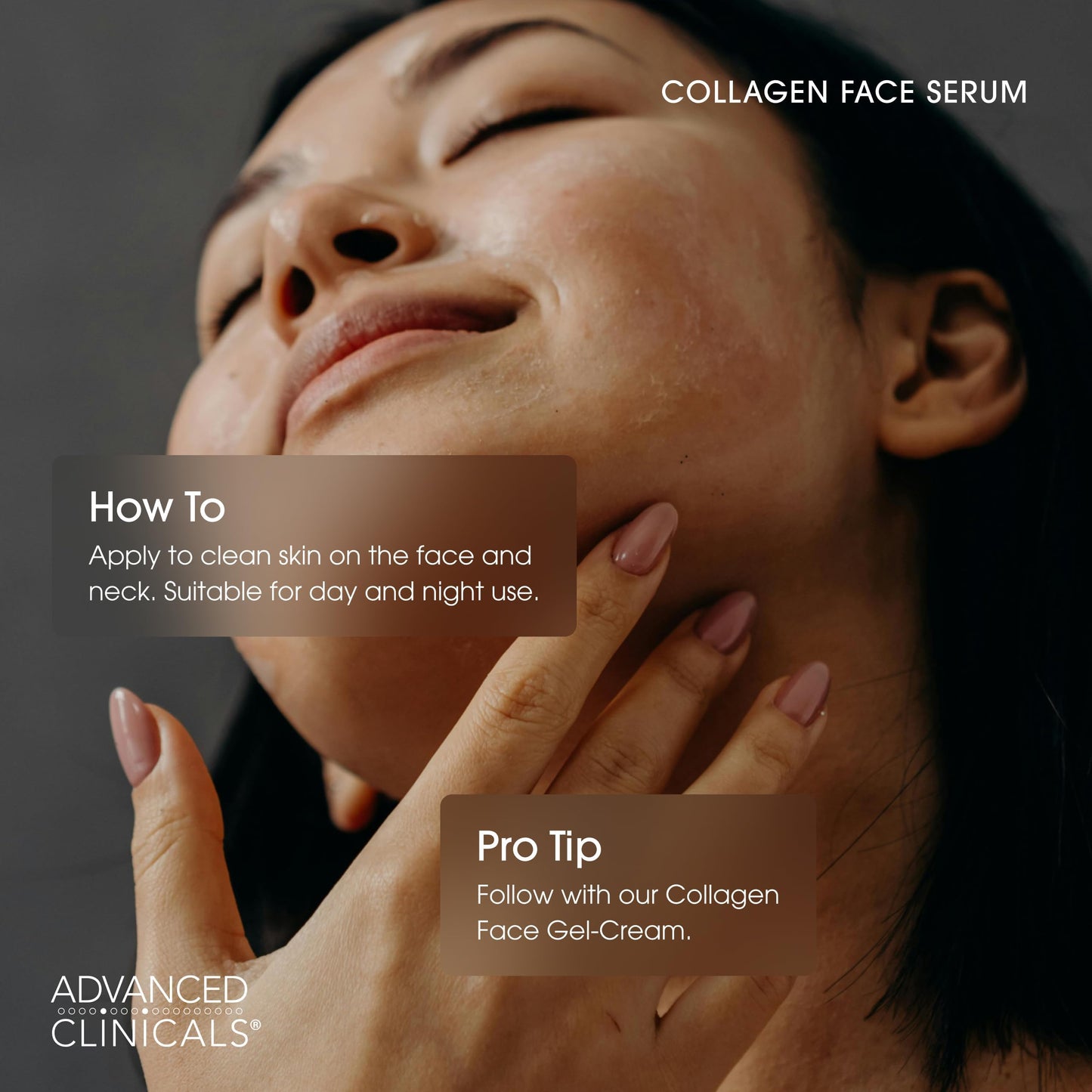 Advanced Clinicals Collagen Serum For Face | Visible Anti Aging Collagen Peptide Serum + Hyaluronic Acid Moisturizer Improves Look Of Wrinkles, Dry Beauty & Personal Care Advanced Clinicals