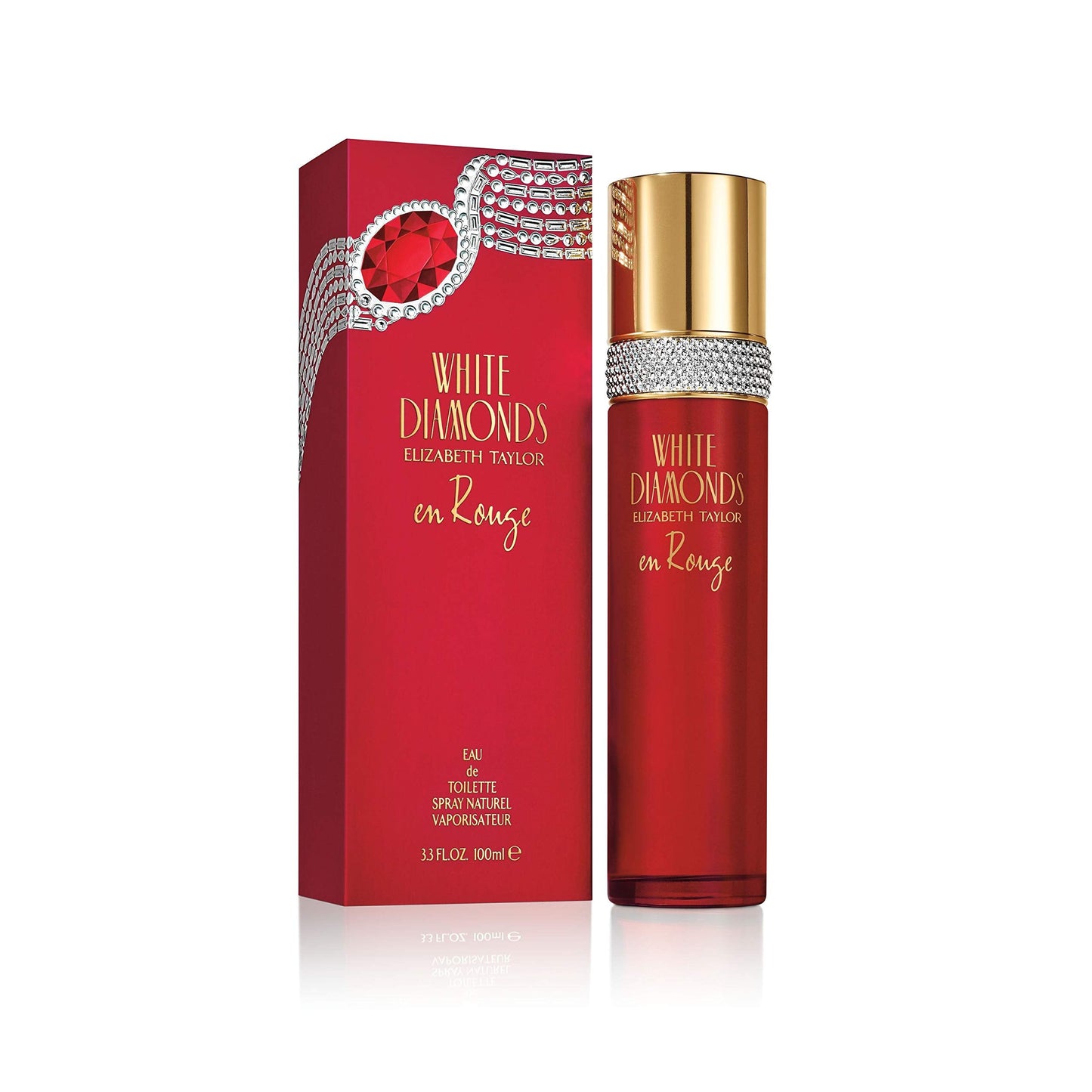Elizabeth Taylor Women's Perfume, White Diamonds En Rouge, Eau De Toilette EDT Spray, 3.3 Fl Oz Beauty & Personal Care Elizabeth Taylor