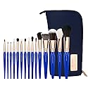 Bdellium Tools Professional Makeup Brush Golden Triangle - Phase I Complete 15pc. Brush Set with Stand-Up Pouch Beauty & Personal Care BDELLIUM TOOLS
