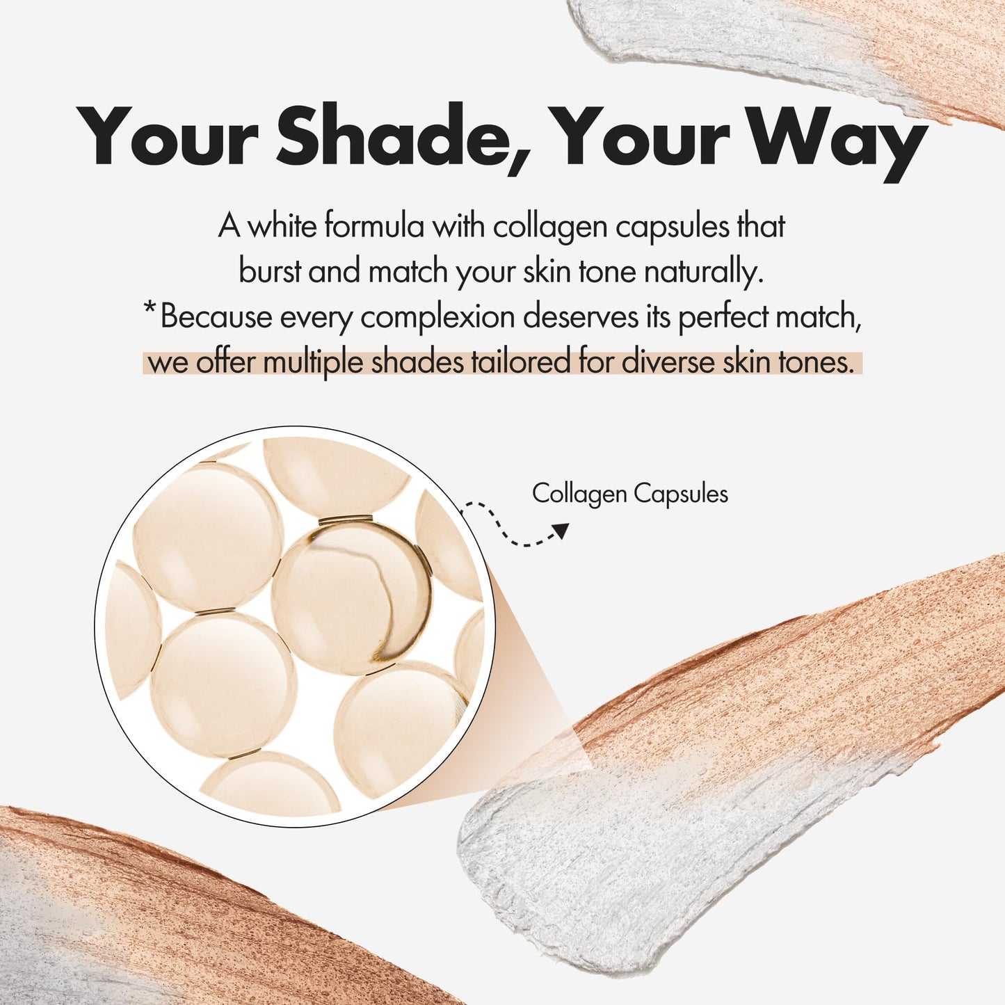 ELROEL Blanc Cover Cream Stick V White - Korean Color-Changing Foundation Stick with Volufiline - Medium to Full Coverage Dewy Finish Base Makeup Beauty and Personal Care ELROEL