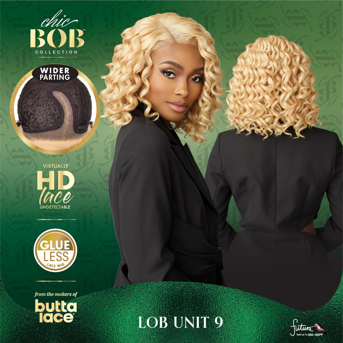 Sensationnel Chicbob Lace Frontwig-Lob Unit 9, 2 DARKBROWN