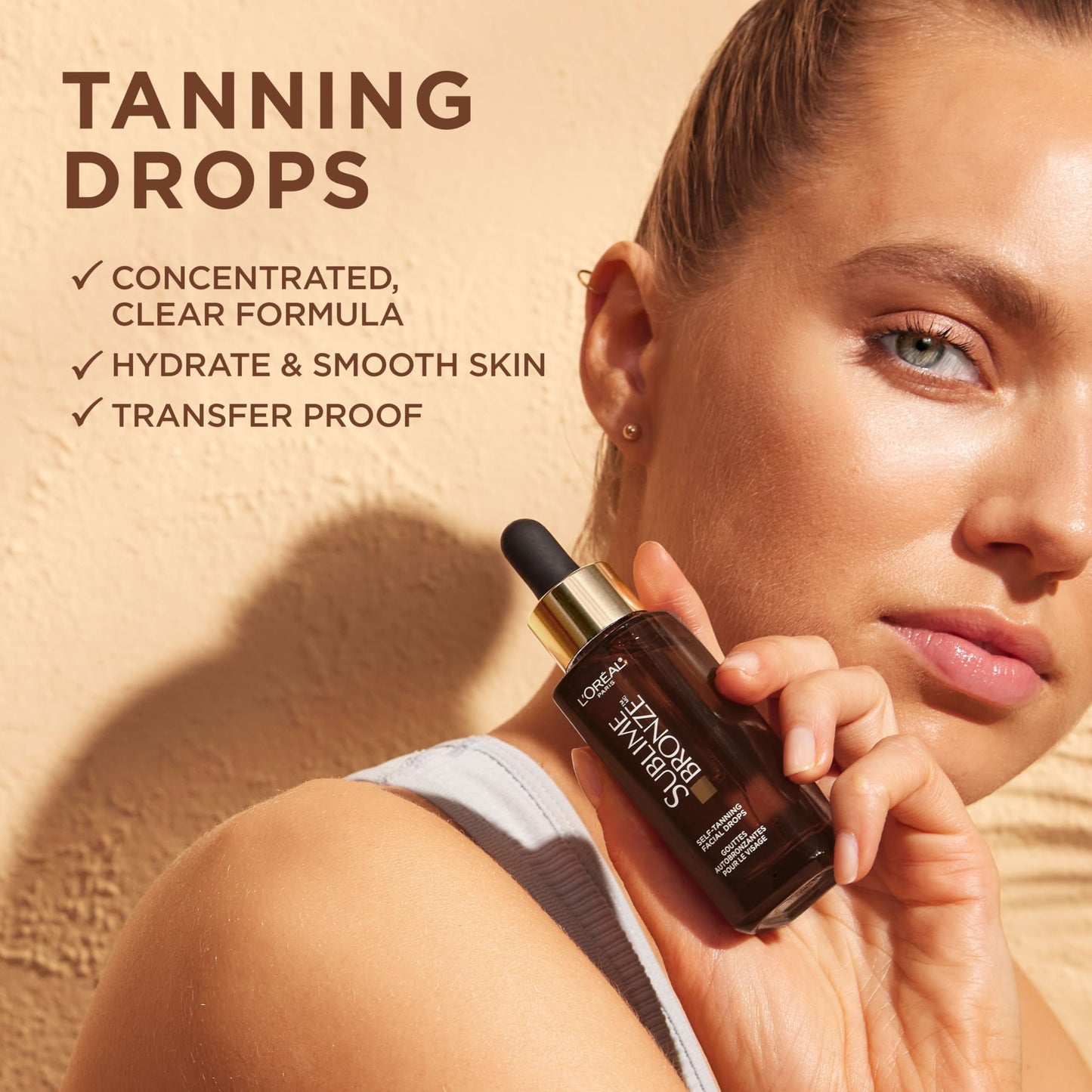 L'Oreal Paris Sublime Bronze Self Tanning Facial Drops with Hyaluronic Acid, Gradual Tan, Fragrance-Free, 1 fl. Oz Beauty & Personal Care L'Oreal Paris