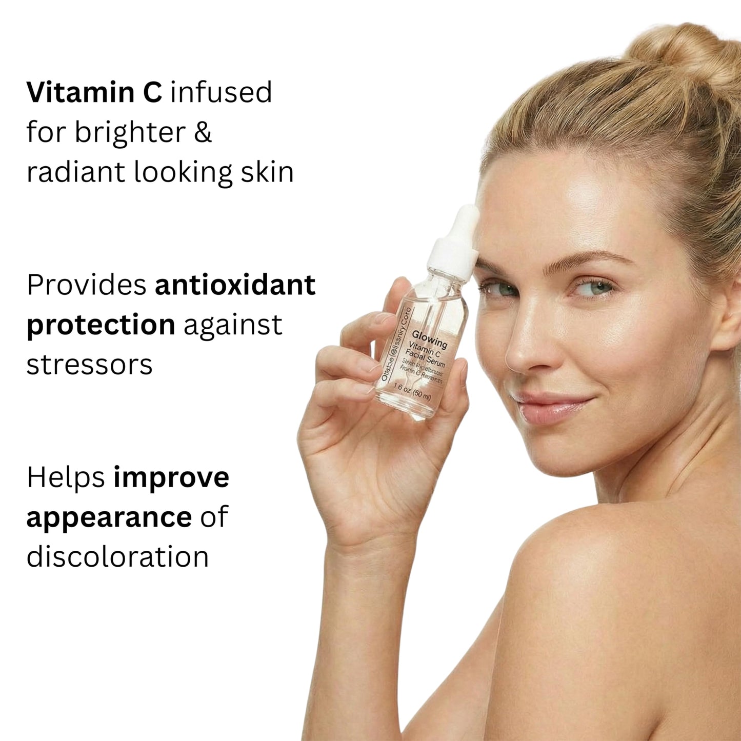 Global Beauty Care Glowing Vitamin C Facial Serum Radiance Boosting Face Serum to Help Improve Appearance of Dark Spots with Niacinamide, AHA Beauty & Personal Care Global Beauty Care