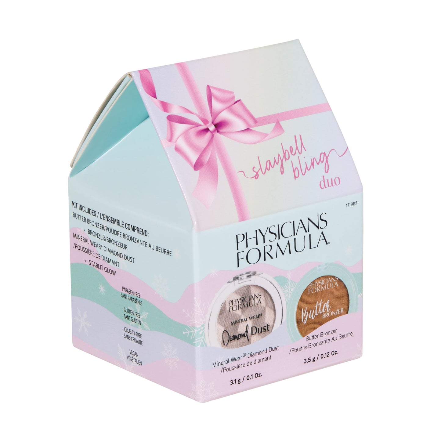 Physicians Formula Slaybell Bling Duo - Butter Bronzer & Diamond Dust Holiday Gift Set, Murumuru Butter Infused for a Radiant Glow, Cruelty Free Beauty & Personal Care Physicians Formula