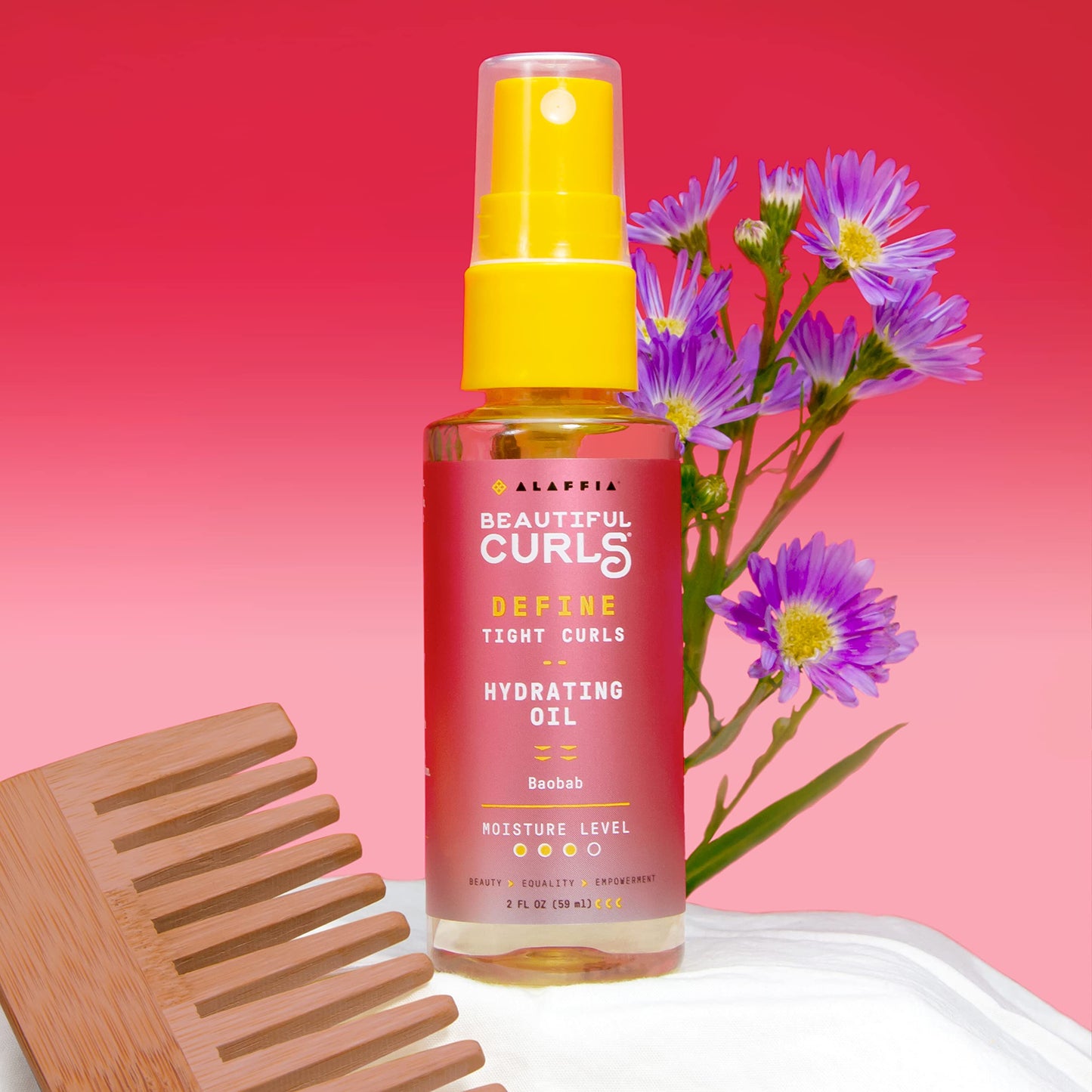 Alaffia Hair Care, Beautiful Curls Define Hydrating Oil Spray for Tight, Thick Curls, Argan Oil and Baobab, Revitalizes Dry, Damaged Hair, 2 Fl Oz Beauty & Personal Care Alaffia