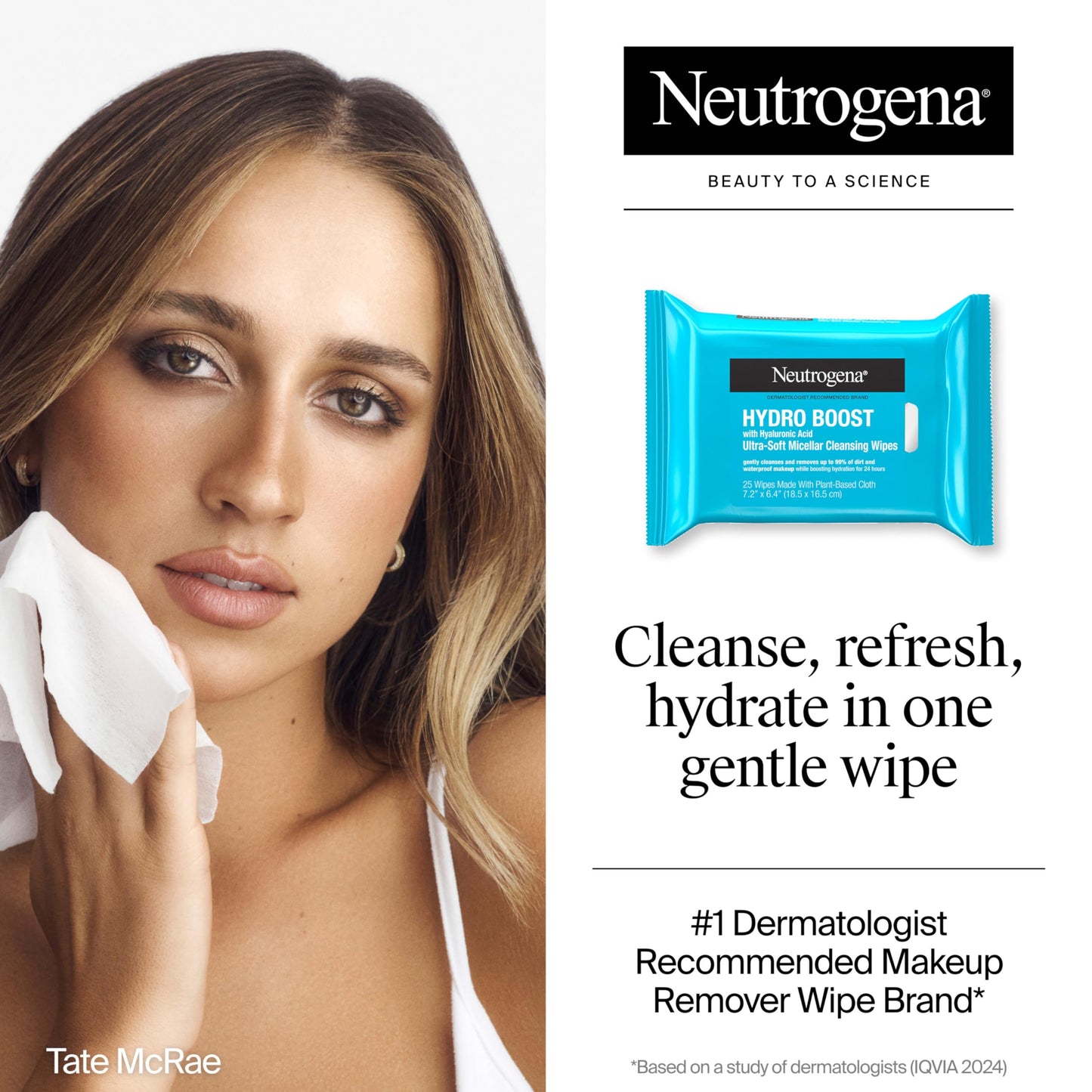 Neutrogena Hydro Boost Ultra-Soft Micellar Cleansing Wipes with Hyaluronic Acid, Hydrating Makeup Remover Wipes Remove Dirt & Waterproof Makeup Beauty & Personal Care Neutrogena