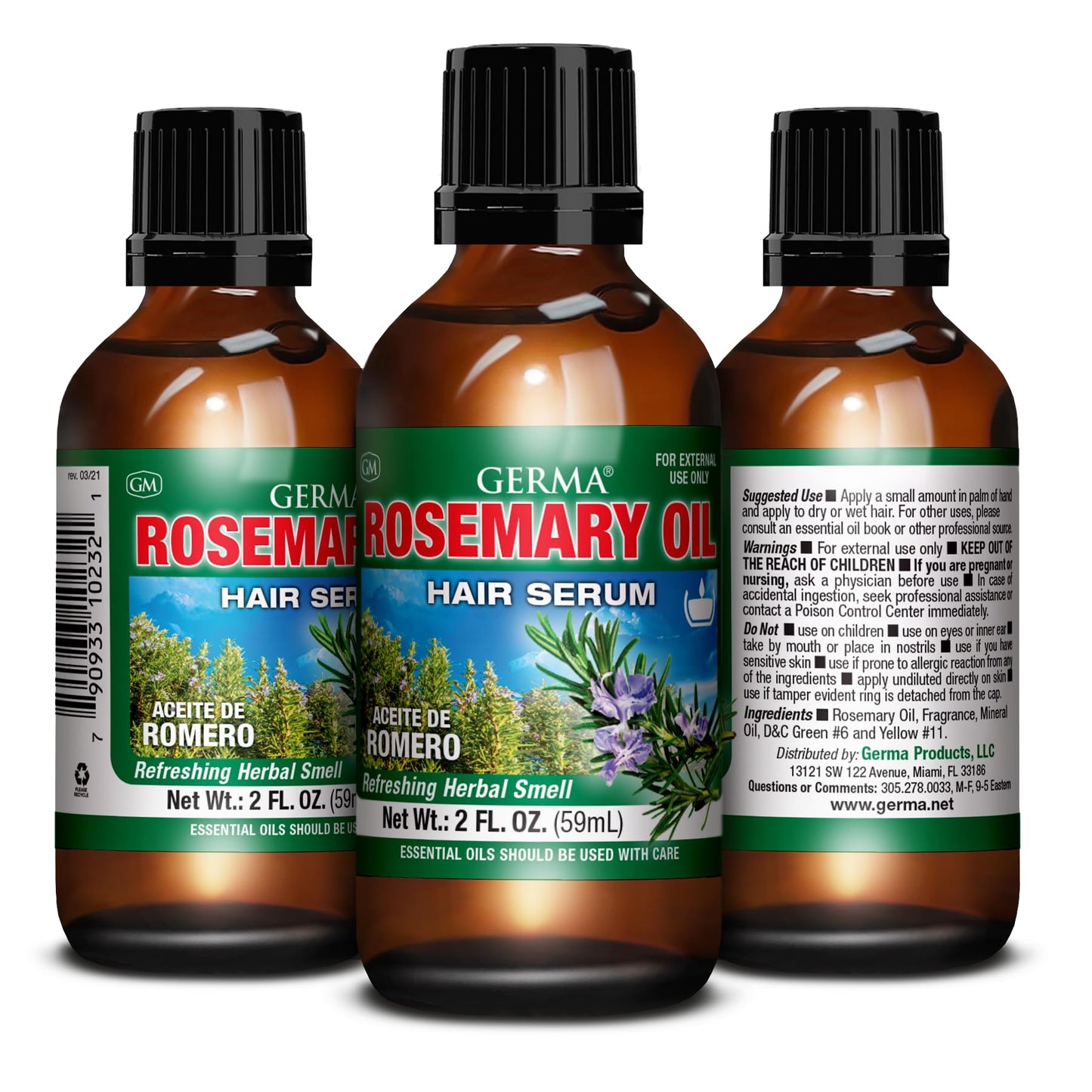 112-08 Germa® Rosemary Oil (Romero) - 2oz Beauty & Personal Care Germa