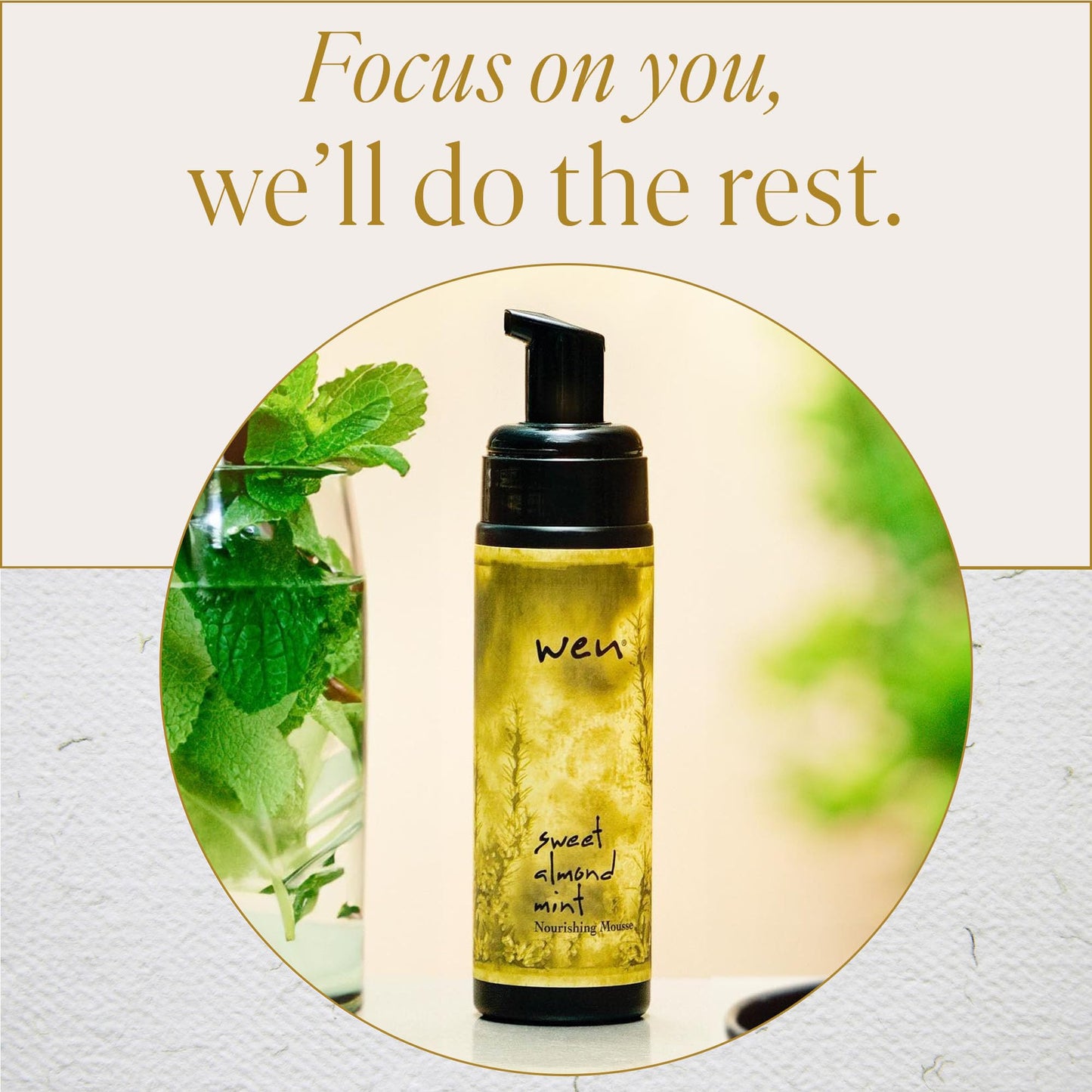 Wen Sweet Almond Mint Nourishing Hair Mousse - Great For Curly and Wavy Hair, Curls Mousse, Hair Foam, Volumizing Mousse for Gender Neautral/ Men Beauty & Personal Care WEN by Chaz Dean