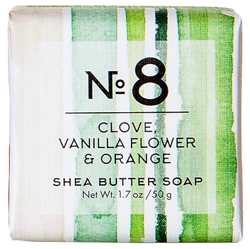 Via Mercato Travel Sized Italian Soap Bar (50g) - No. 8 Clove, Vanilla Flower and Orange Beauty & Personal Care Via Mercato