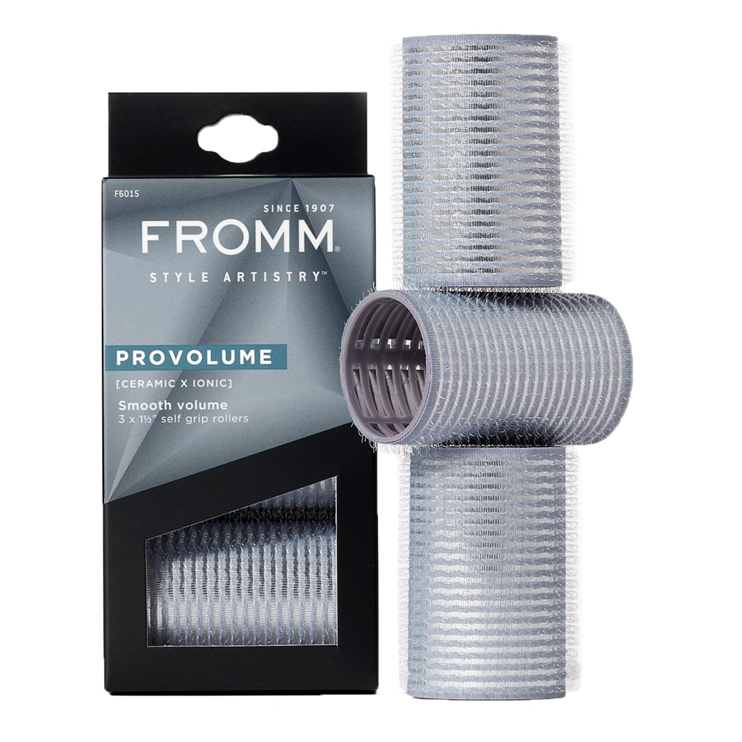 Fromm ProVolume 1.5" Self-Grip Ceramic Ionic Thermal Hair Rollers, 3 Count Salon Quality Hair Curlers for Short, Medium and Long Hair Beauty & Personal Care Fromm